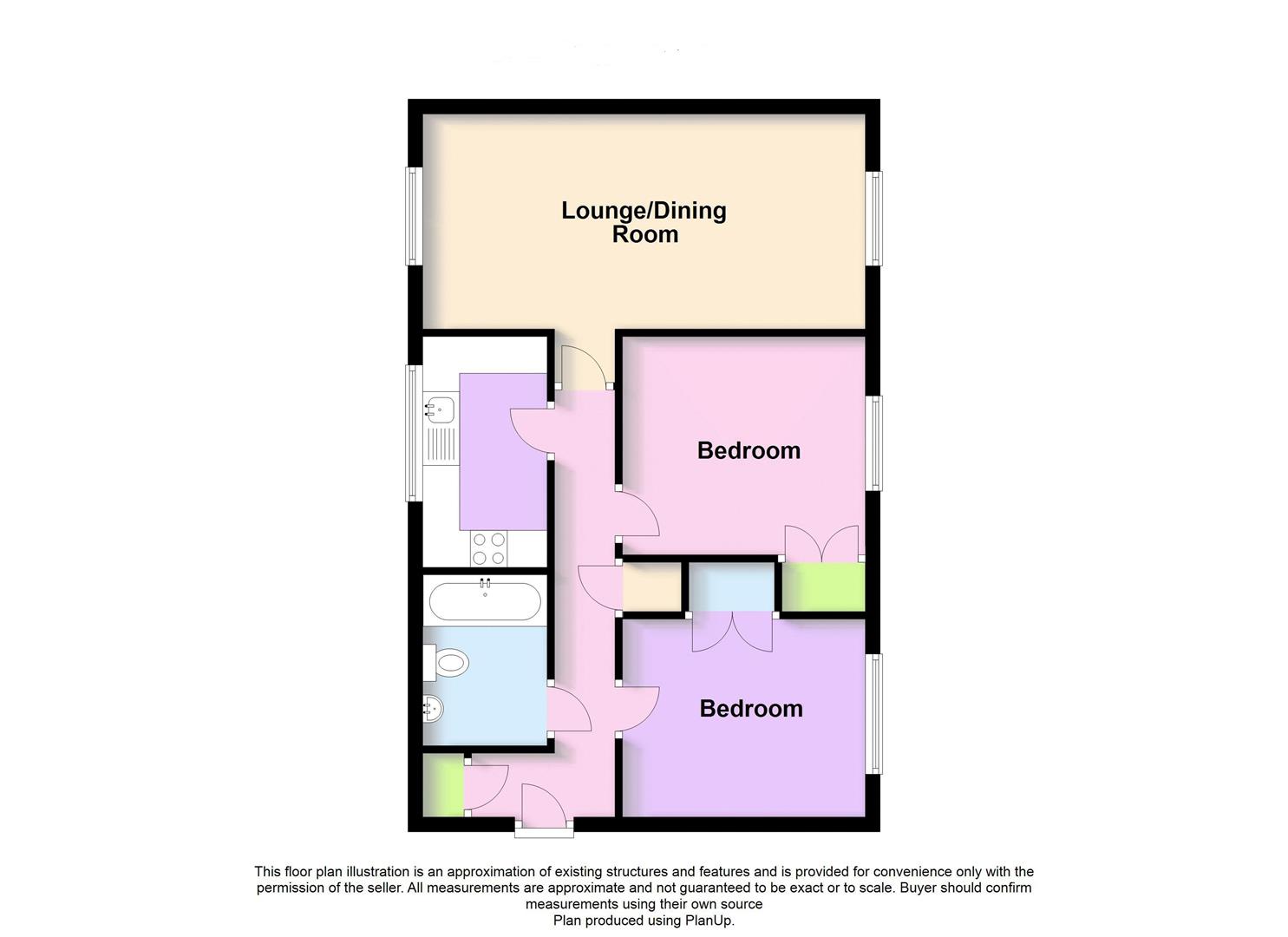 Flat 5 Ty Trist House, Golden Mile View, Newport floorplan
