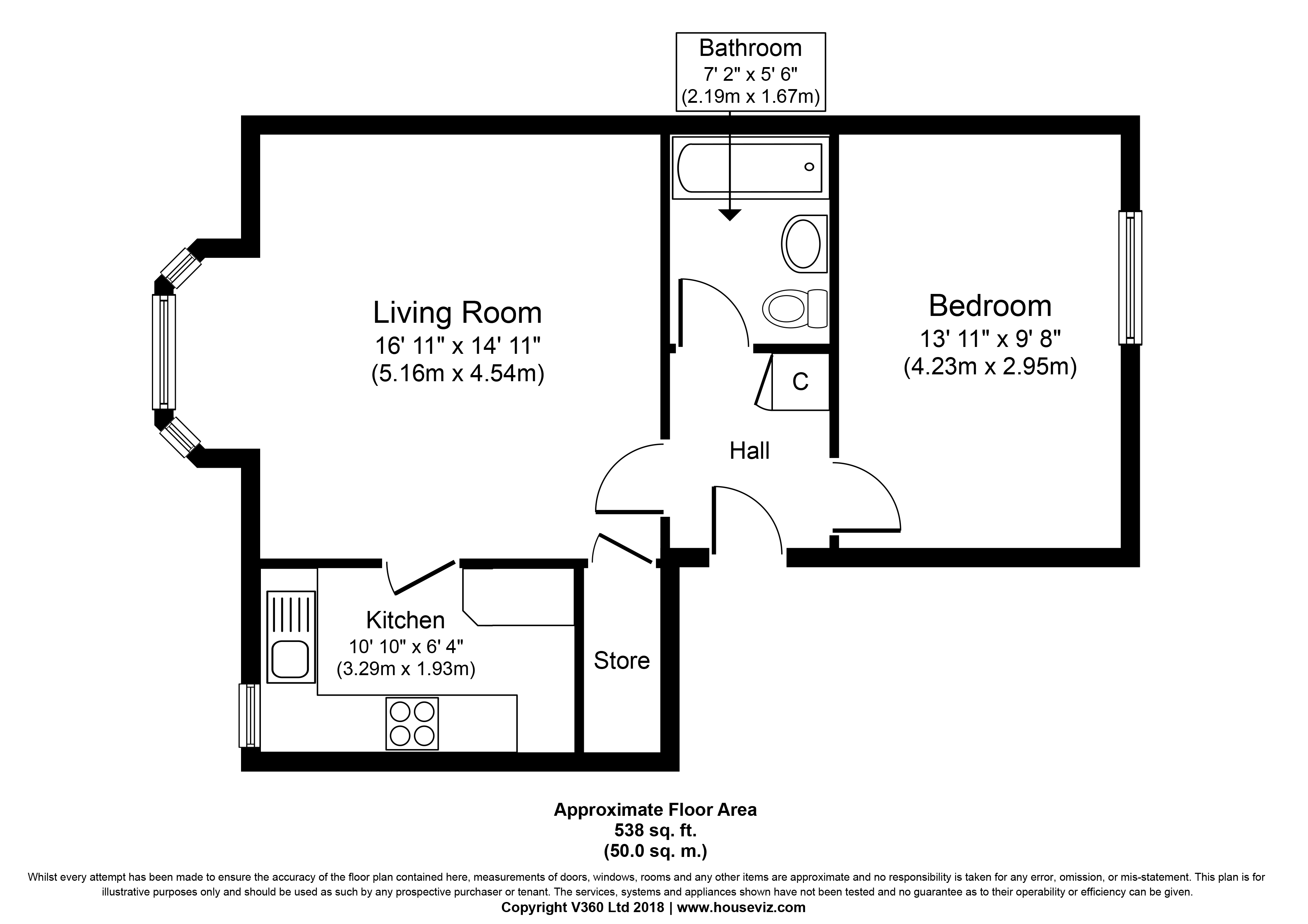 1 Bedrooms Flat to rent in Nightingdale Court, 5 Tollington Park, London N4
