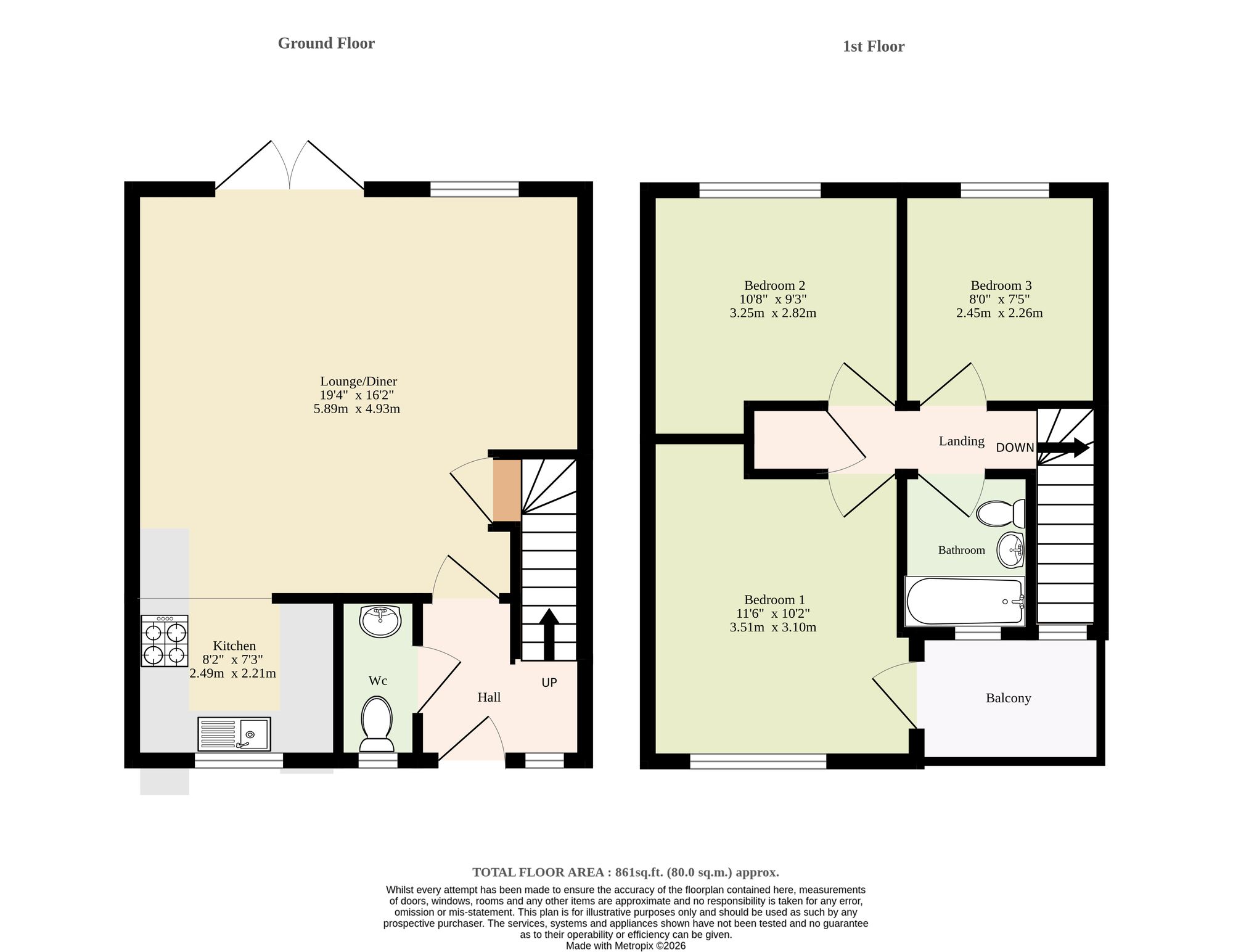 Plot 39 The Cedar, The Dunes, Hemsby floorplan