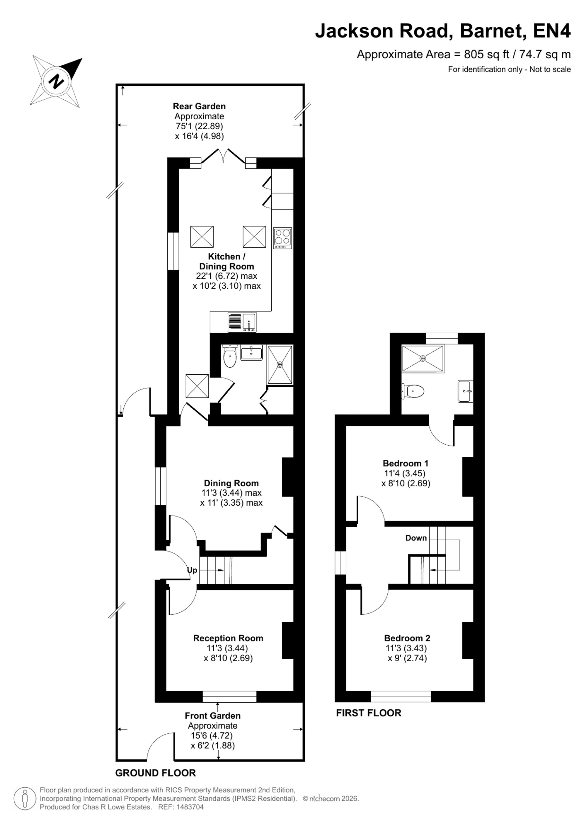 60 Jackson Road, Barnet floorplan