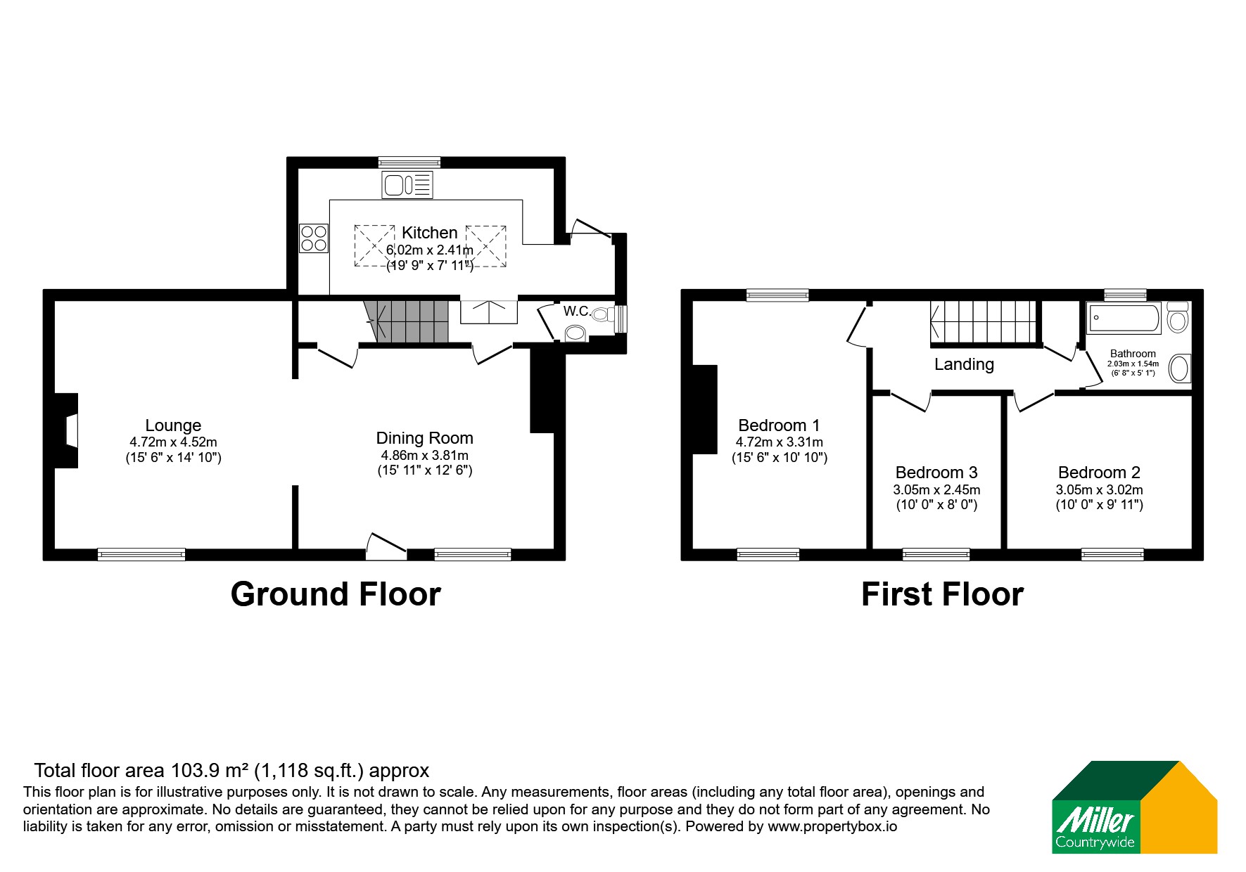 48, Fore Street, Cornwall floorplan