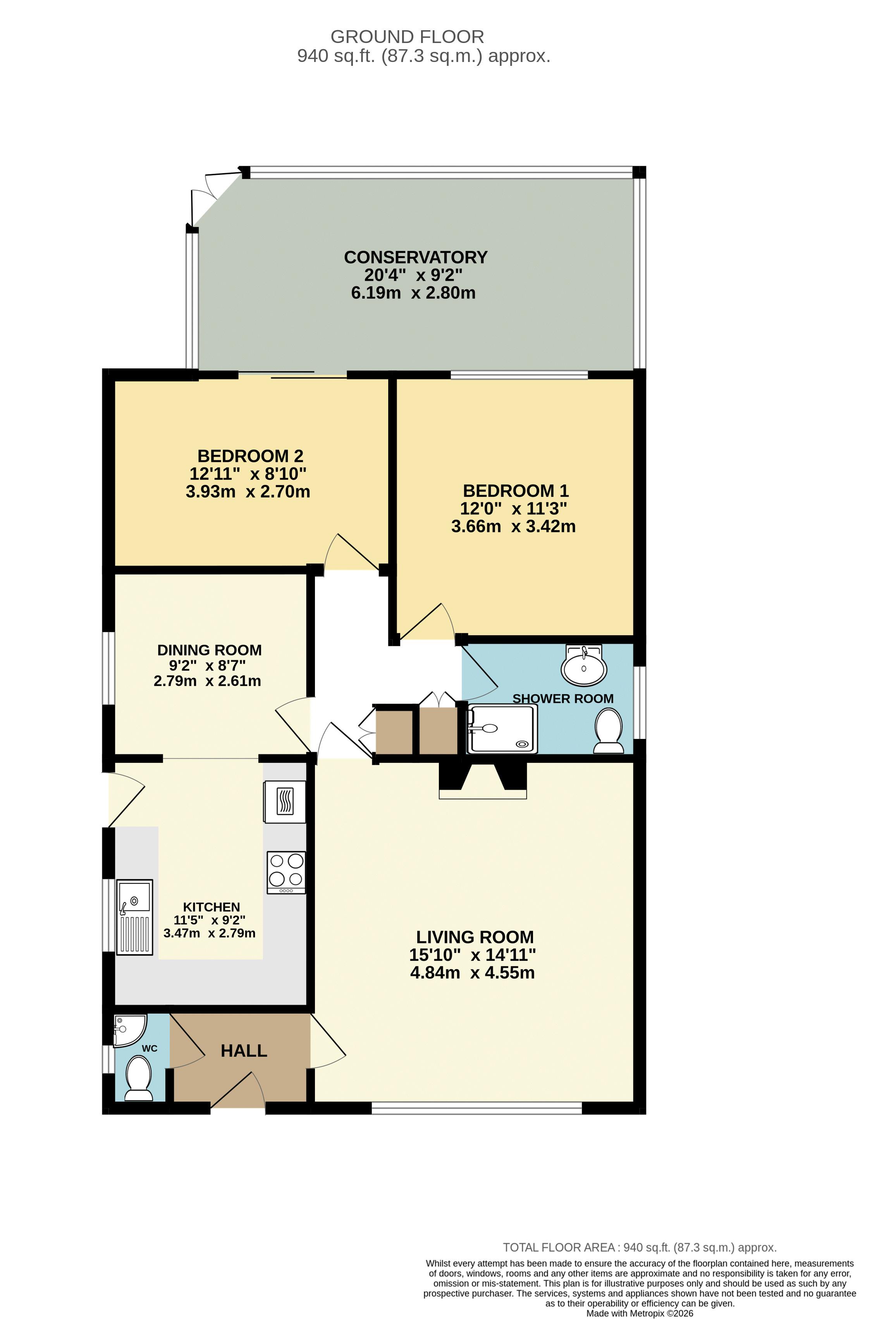 9, Elms View, Great Gonerby floorplan