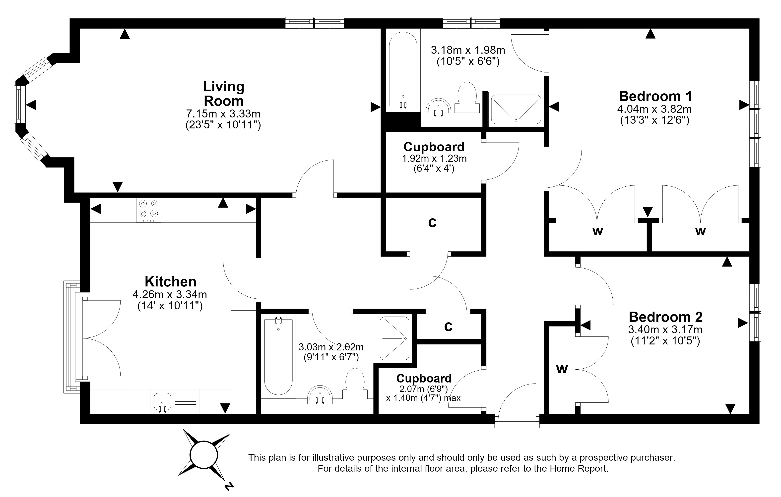 26/8, Rattray Grove, Greenbank, Edinburgh floorplan