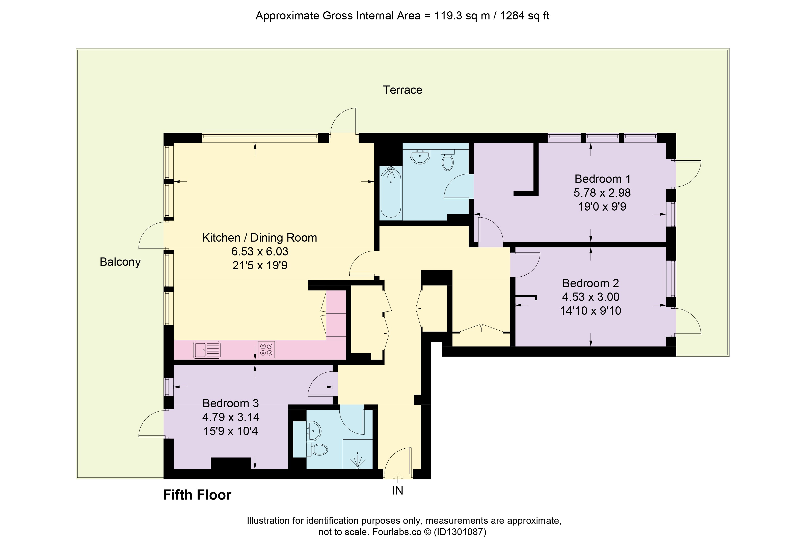 39, Highbrook House, London floorplan
