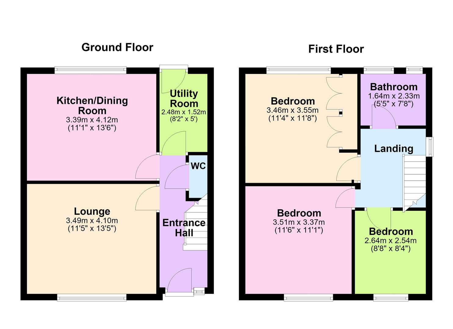 34, Preston Road, Hinckley floorplan
