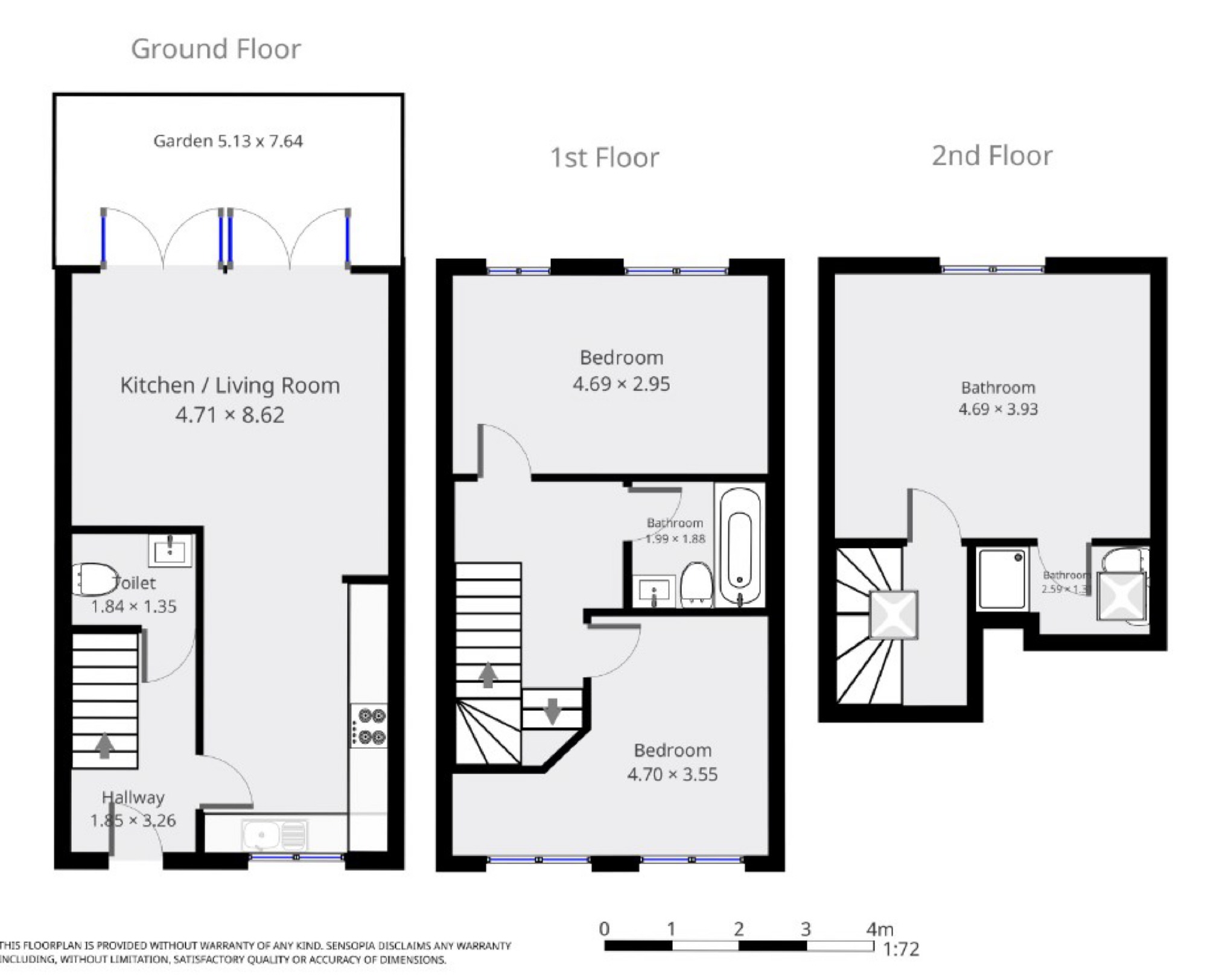 54B, Armitage Road, London floorplan