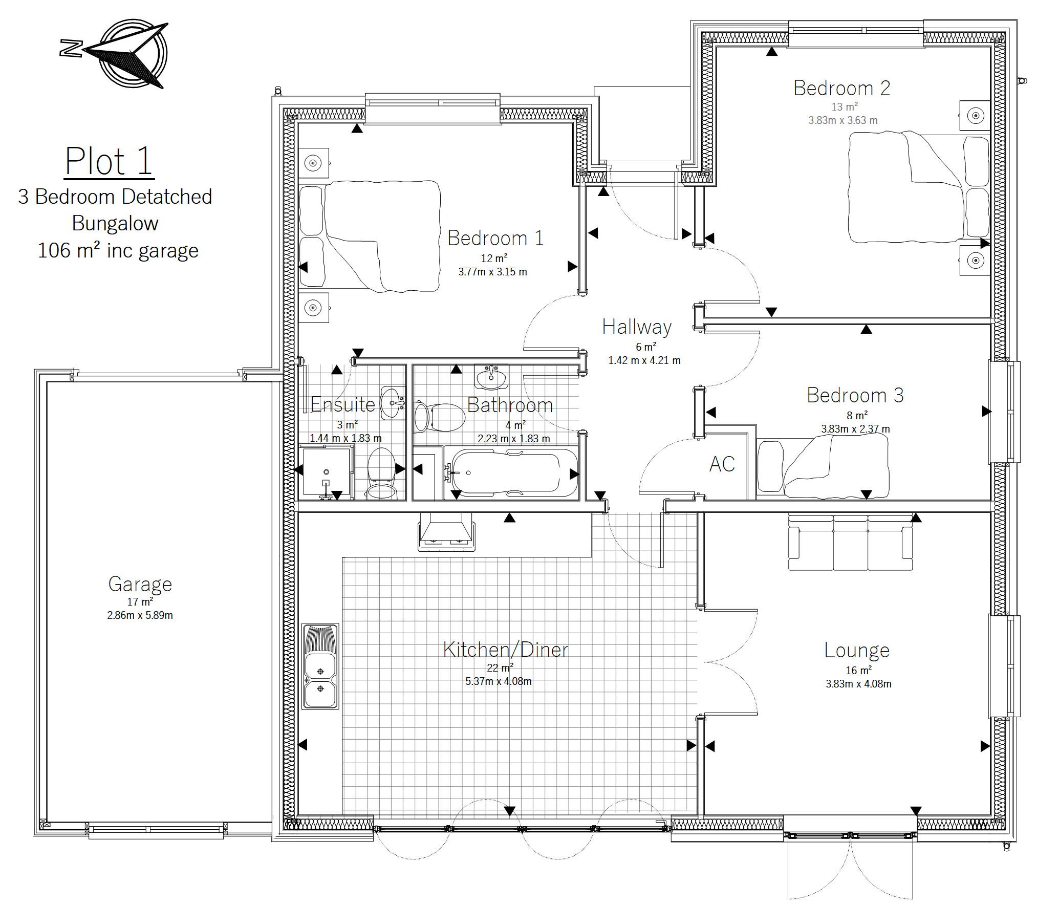 Plot 1 Dunheved Gardens Dunheved Road, Launceston Cornwall, Cornwall floorplan