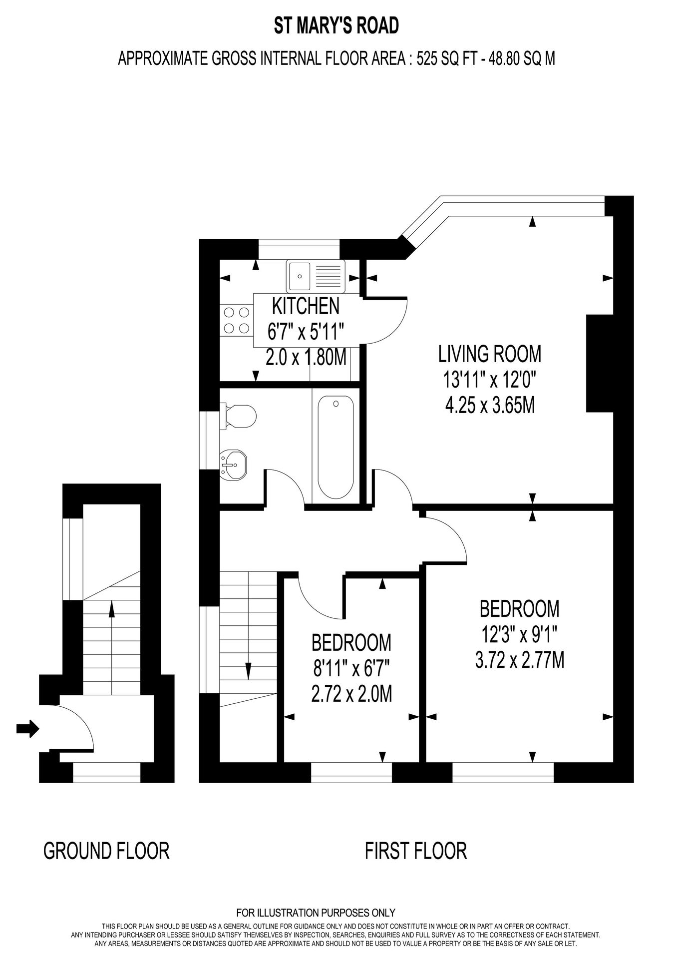 24, St Marys Road, Weybridge floorplan