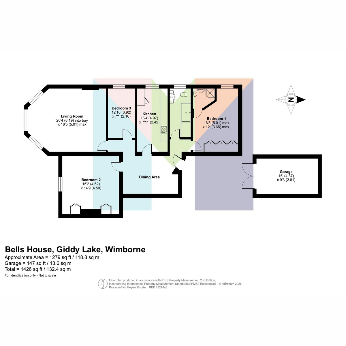 Flat Flat 4, Bells House, Giddy Lake, Wimborne floorplan