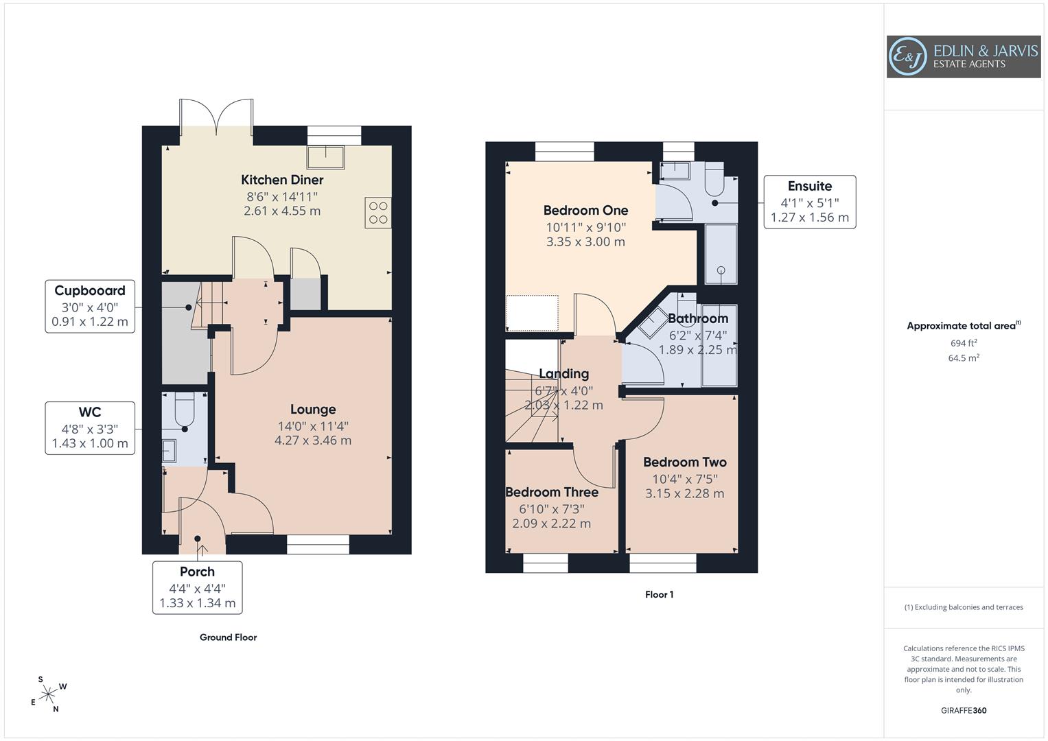 3, Raddle Way, Newark floorplan