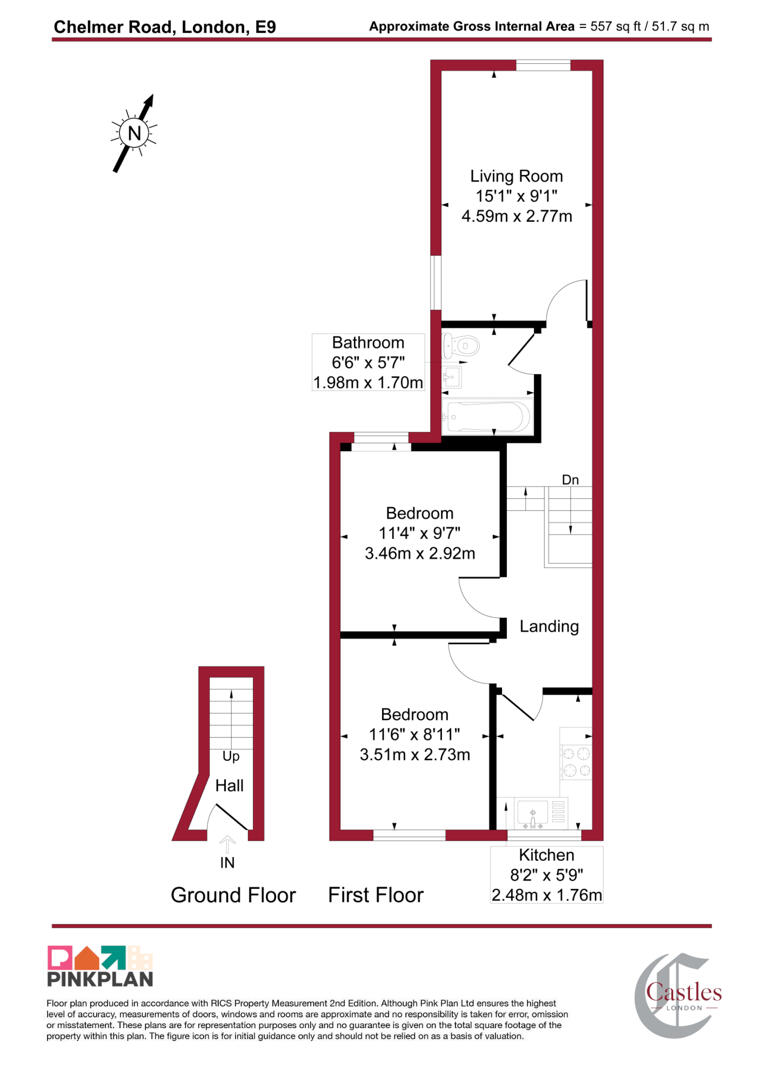 Chelmer Road, London floorplan