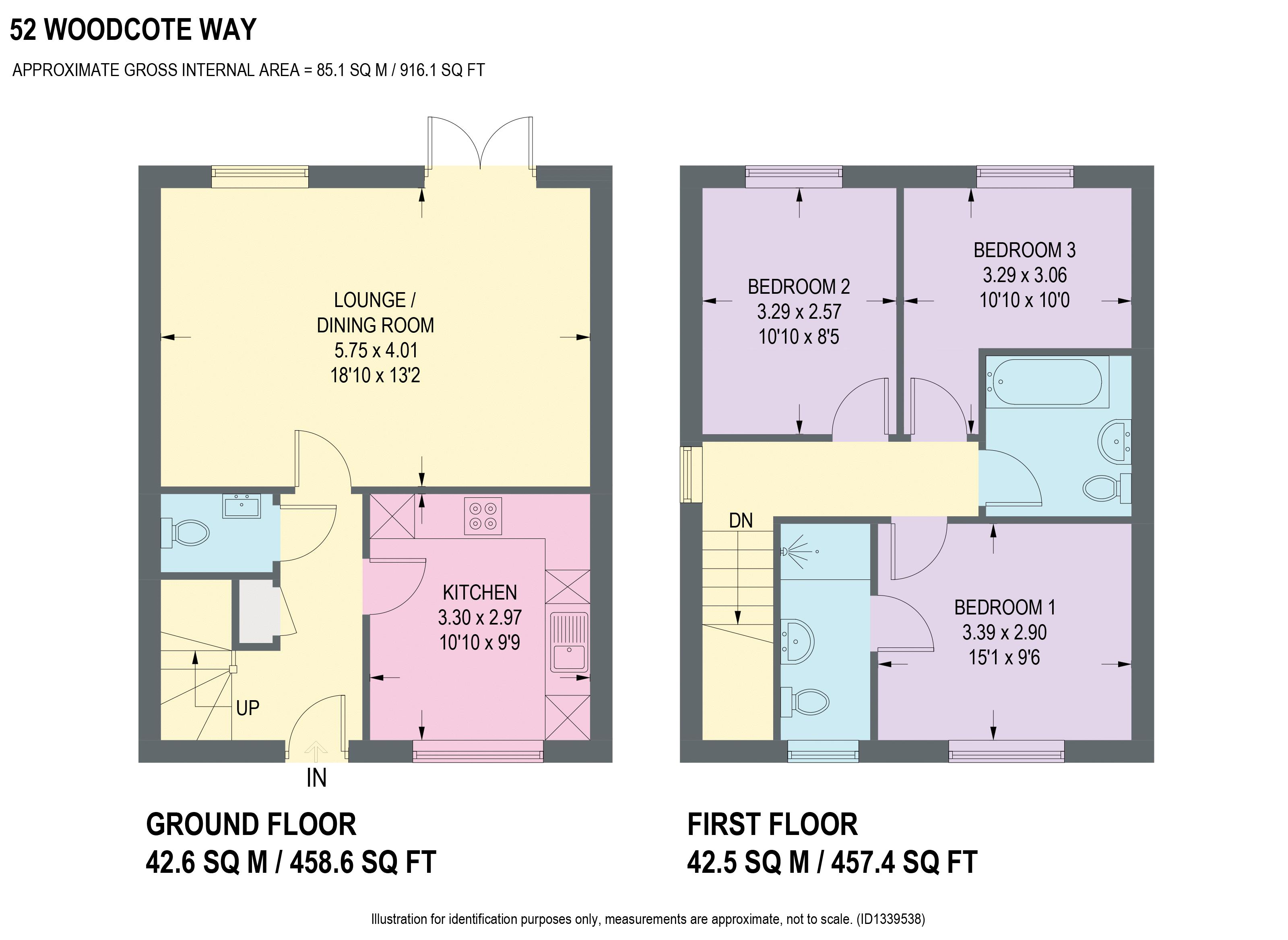 Woodcote Way, Chesterfield floorplan