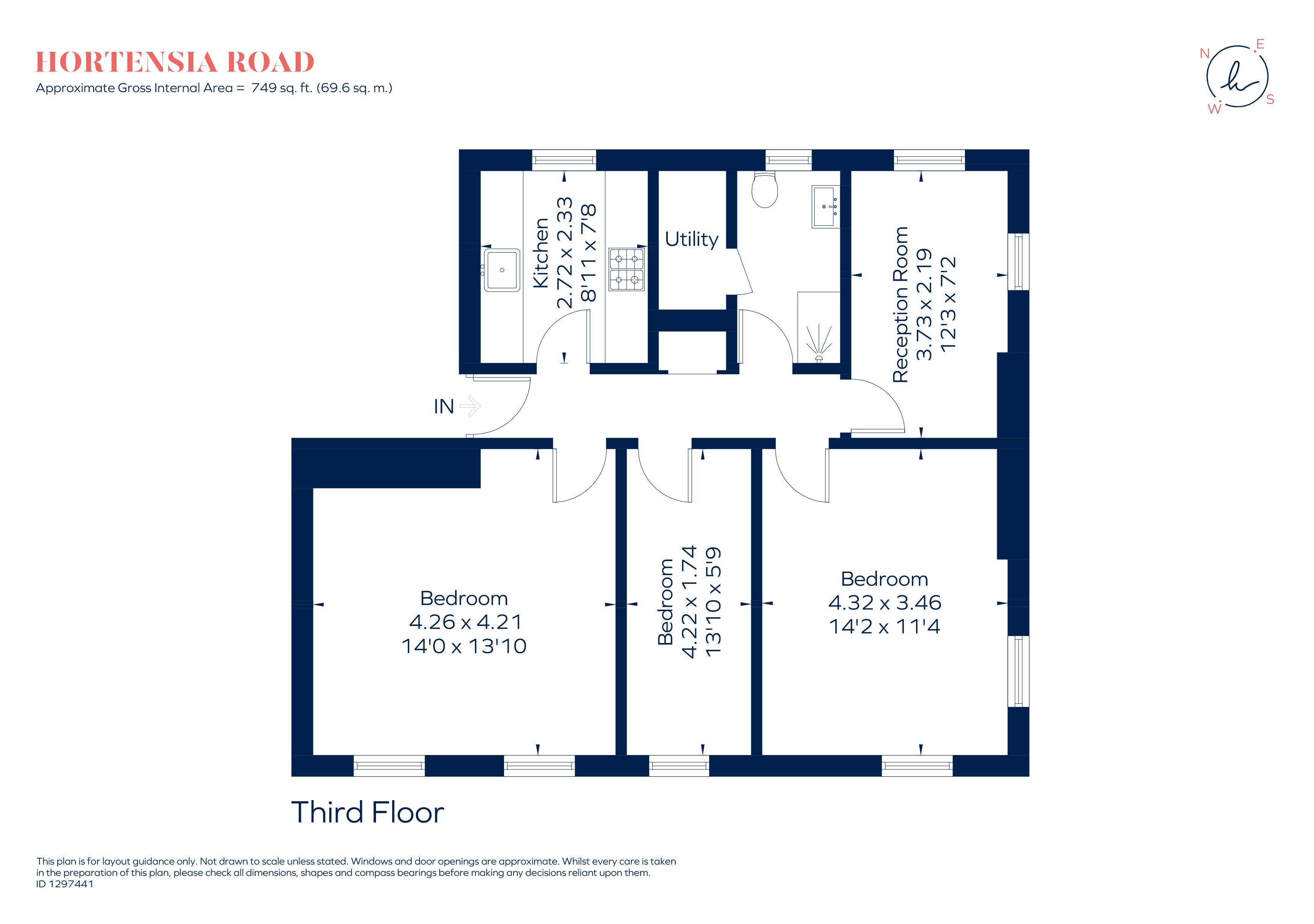 Flat 56, Hortensia House, Hortensia Road, London floorplan