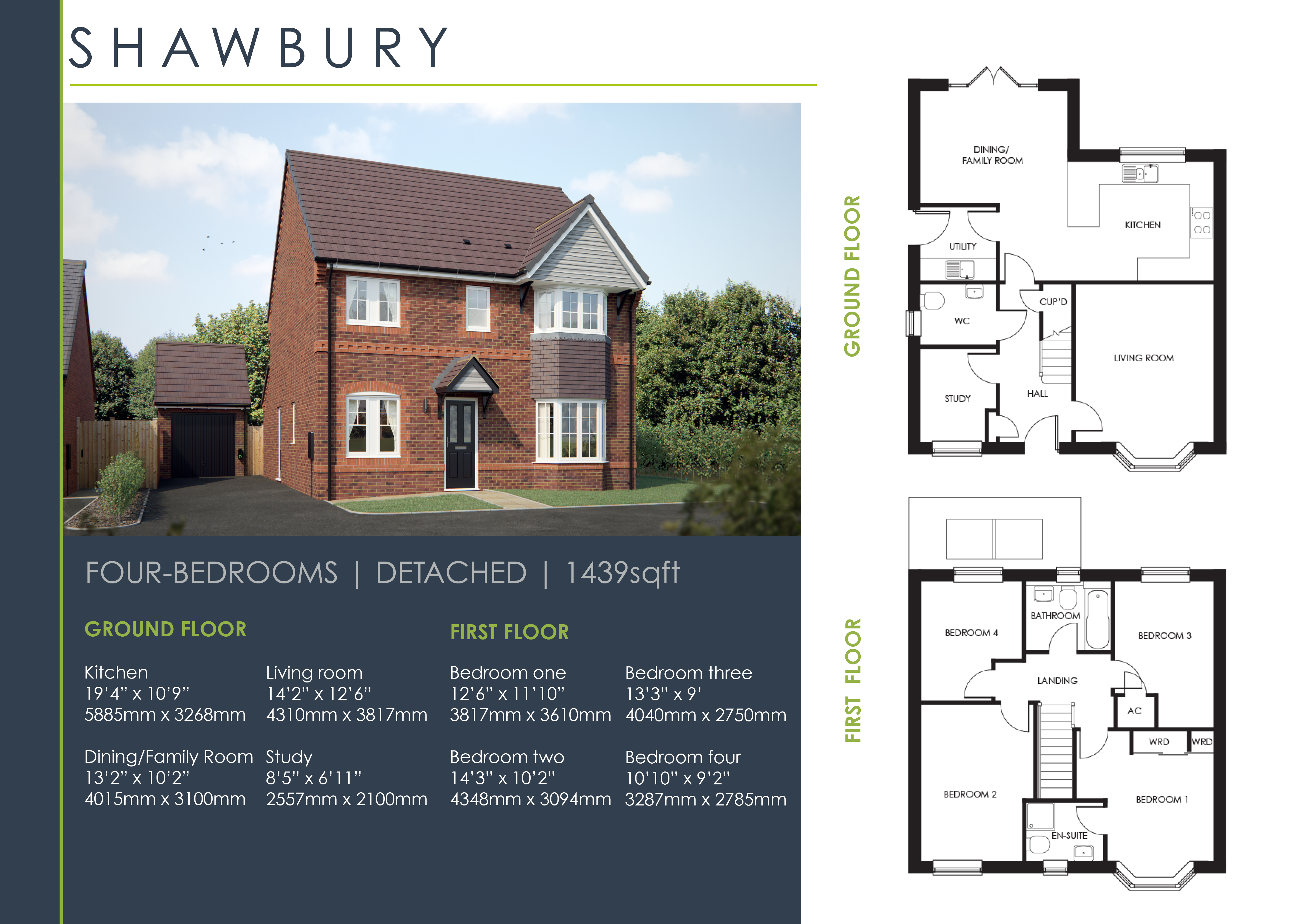 28, "The Shawbury", Bowen Way, Bridgnorth floorplan