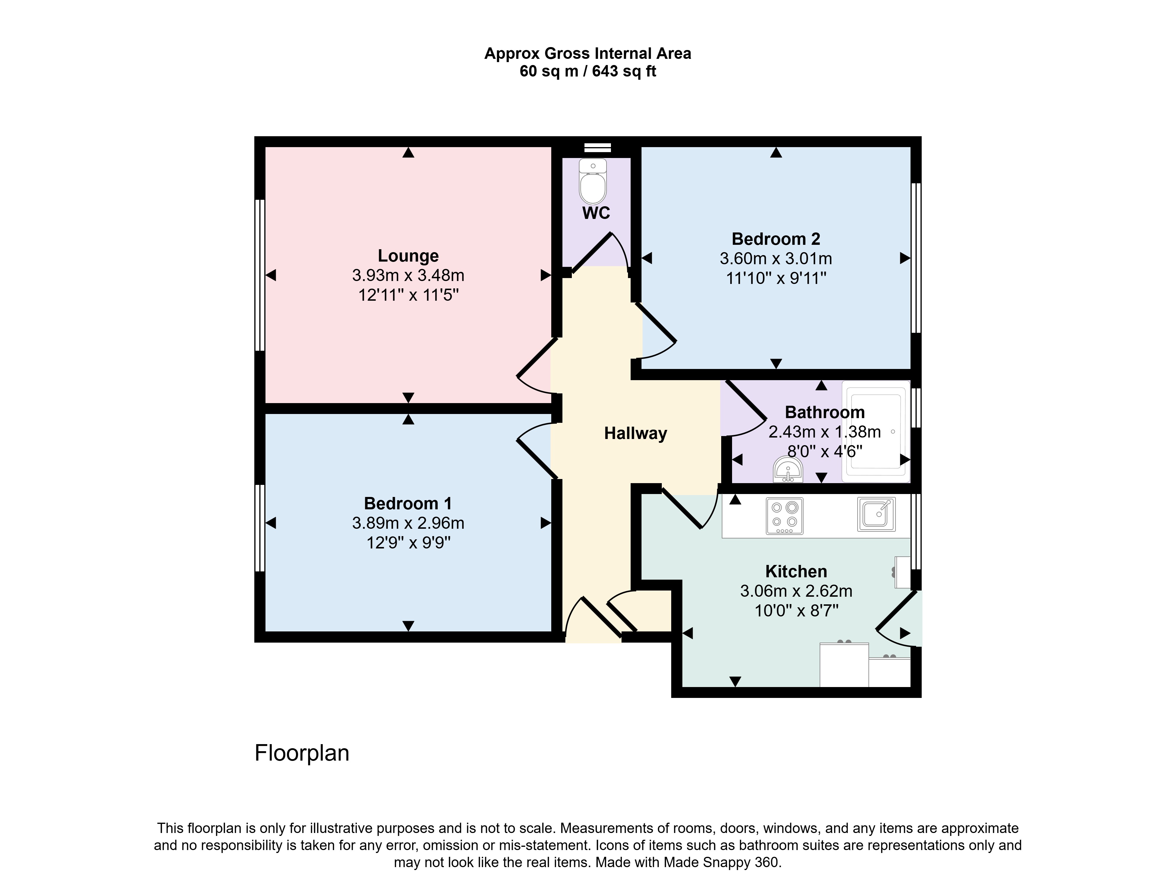 1 Brownsea Court,, Sandbanks Road, Poole floorplan