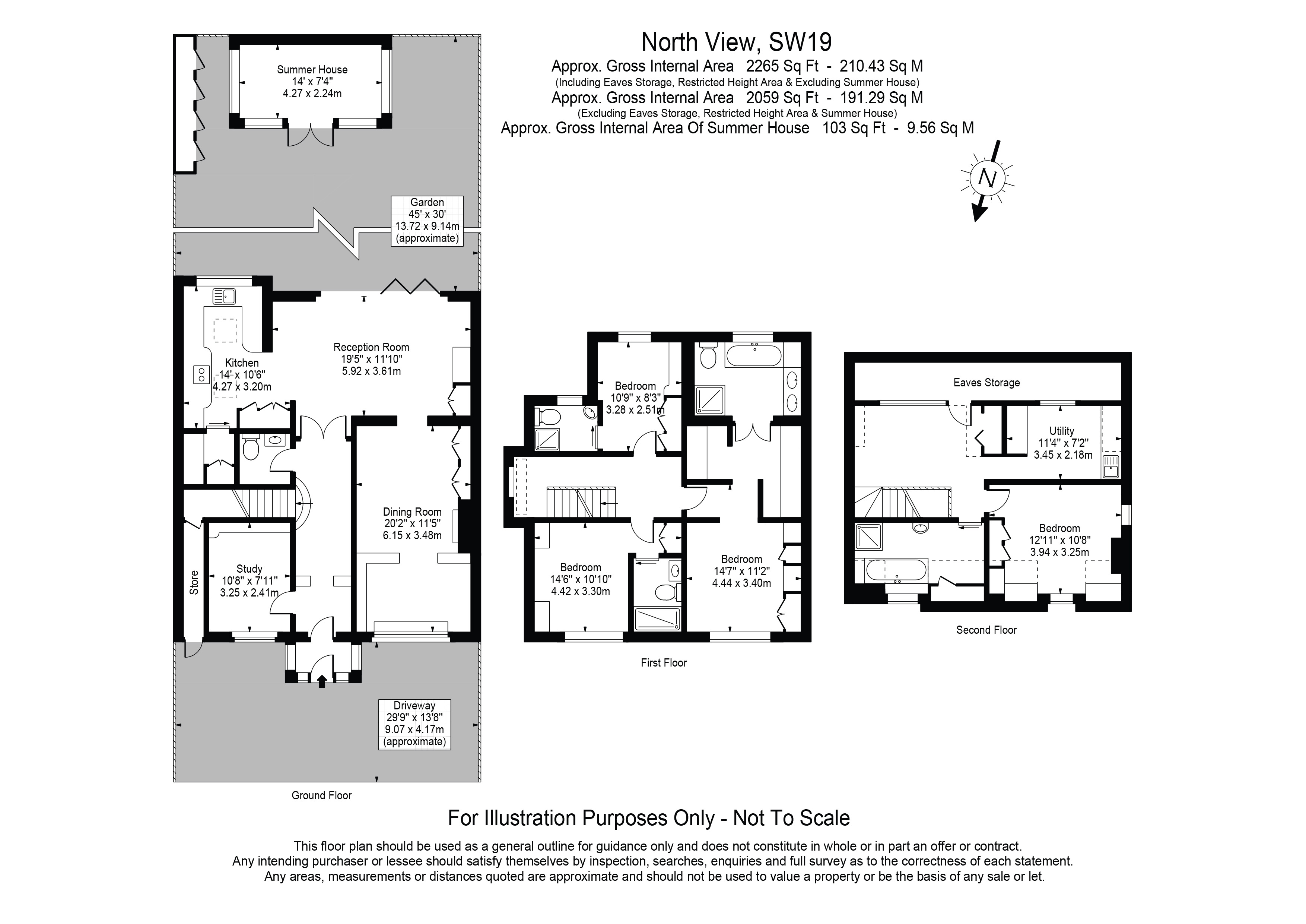 14, North View, London floorplan