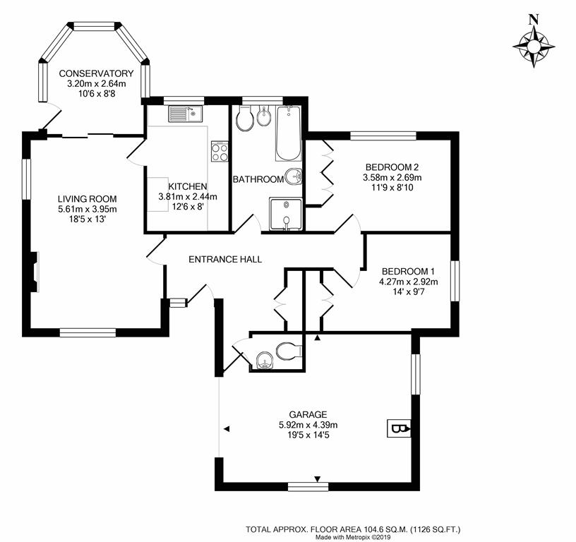 2 Bedrooms Bungalow for sale in Moorend Lane, Slimbridge, Gloucester GL2