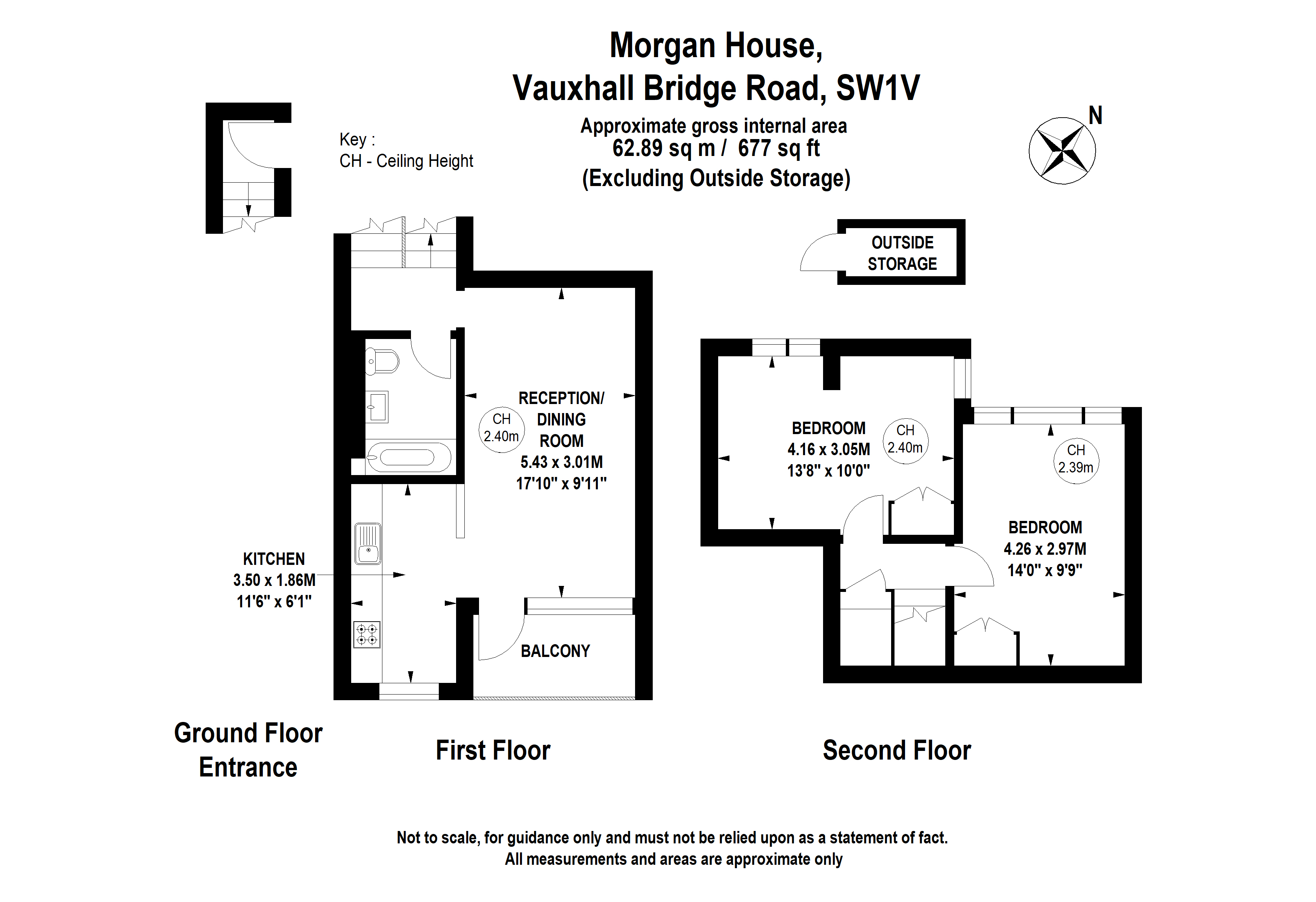 House, 57 Vauxhall Bridge Road SW1V, 2 bedroom flat for sale