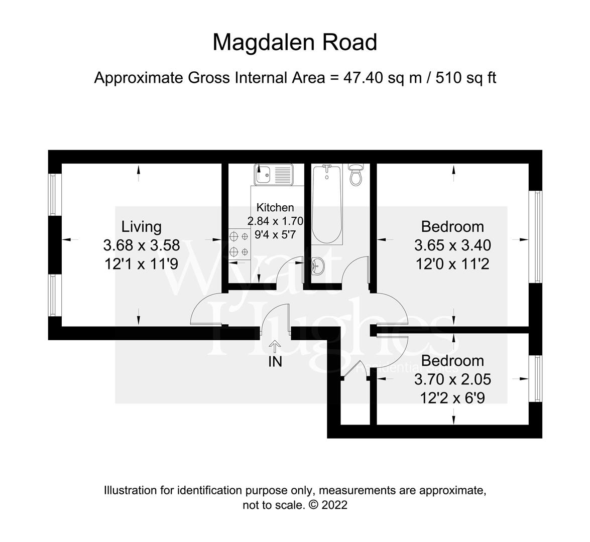 Magdalen Road, St. LeonardsOnSea TN37, 2 bedroom flat for sale