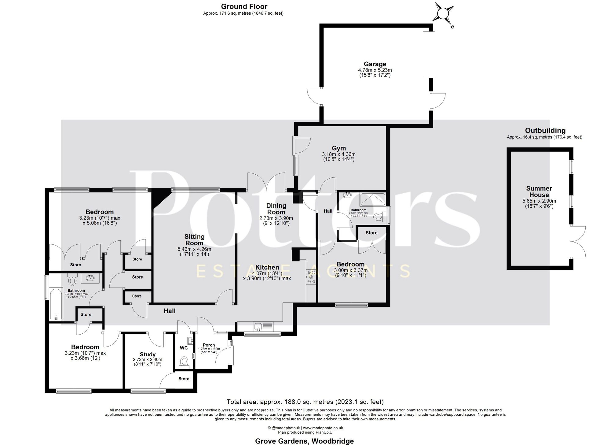 1 Grove Gardens, Woodbridge floorplan