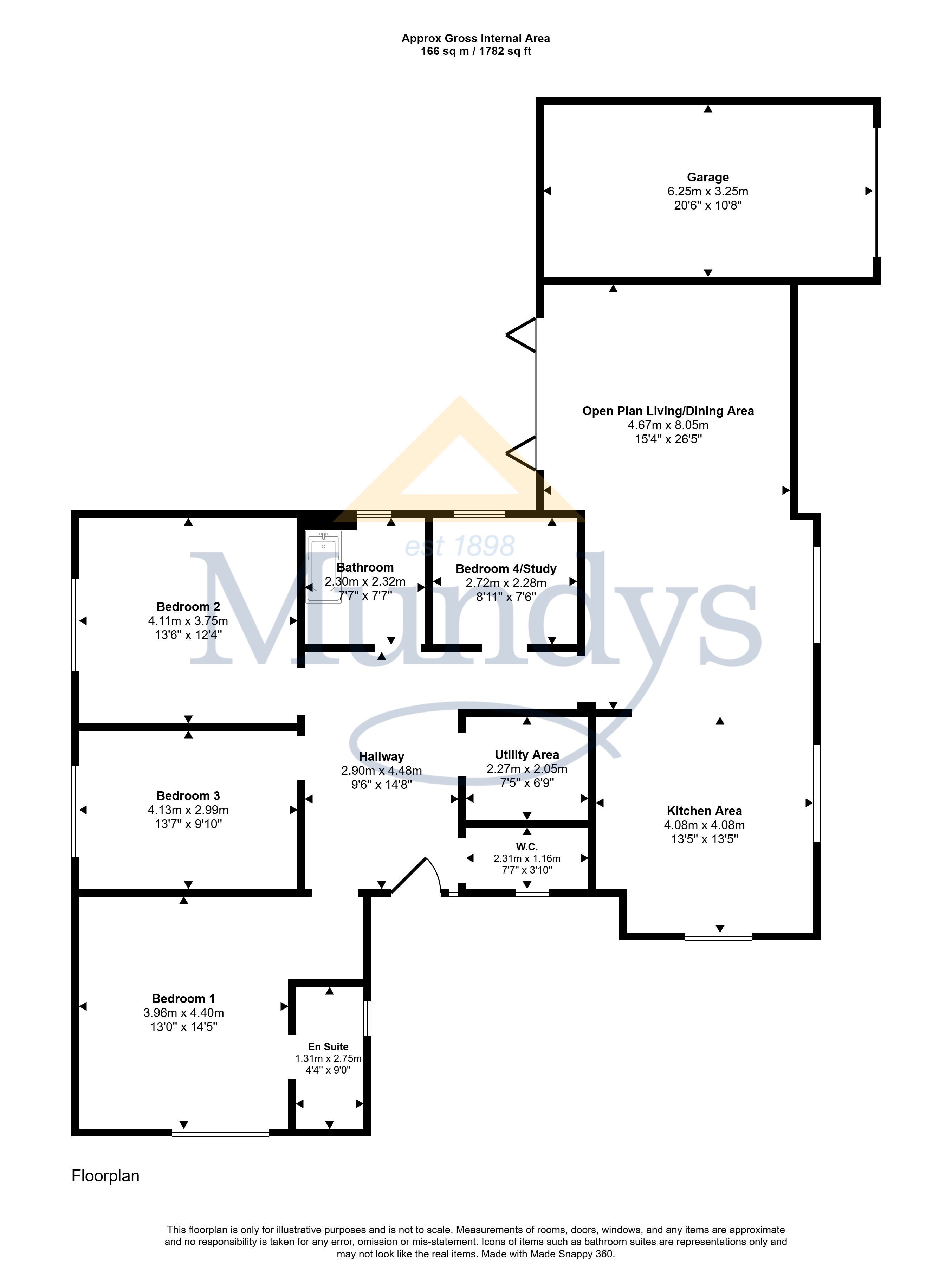 1, Shooters Close, Market Rasen floorplan