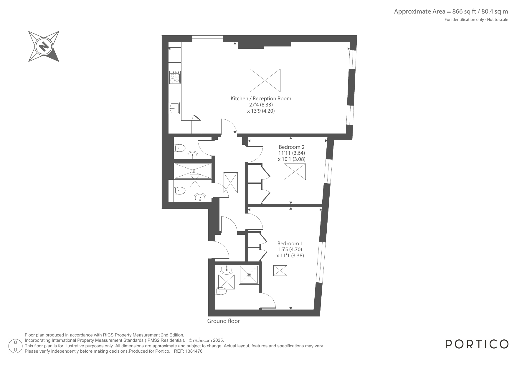 Flat 5, 1, Parkway, Camden Town, NW1, London floorplan
