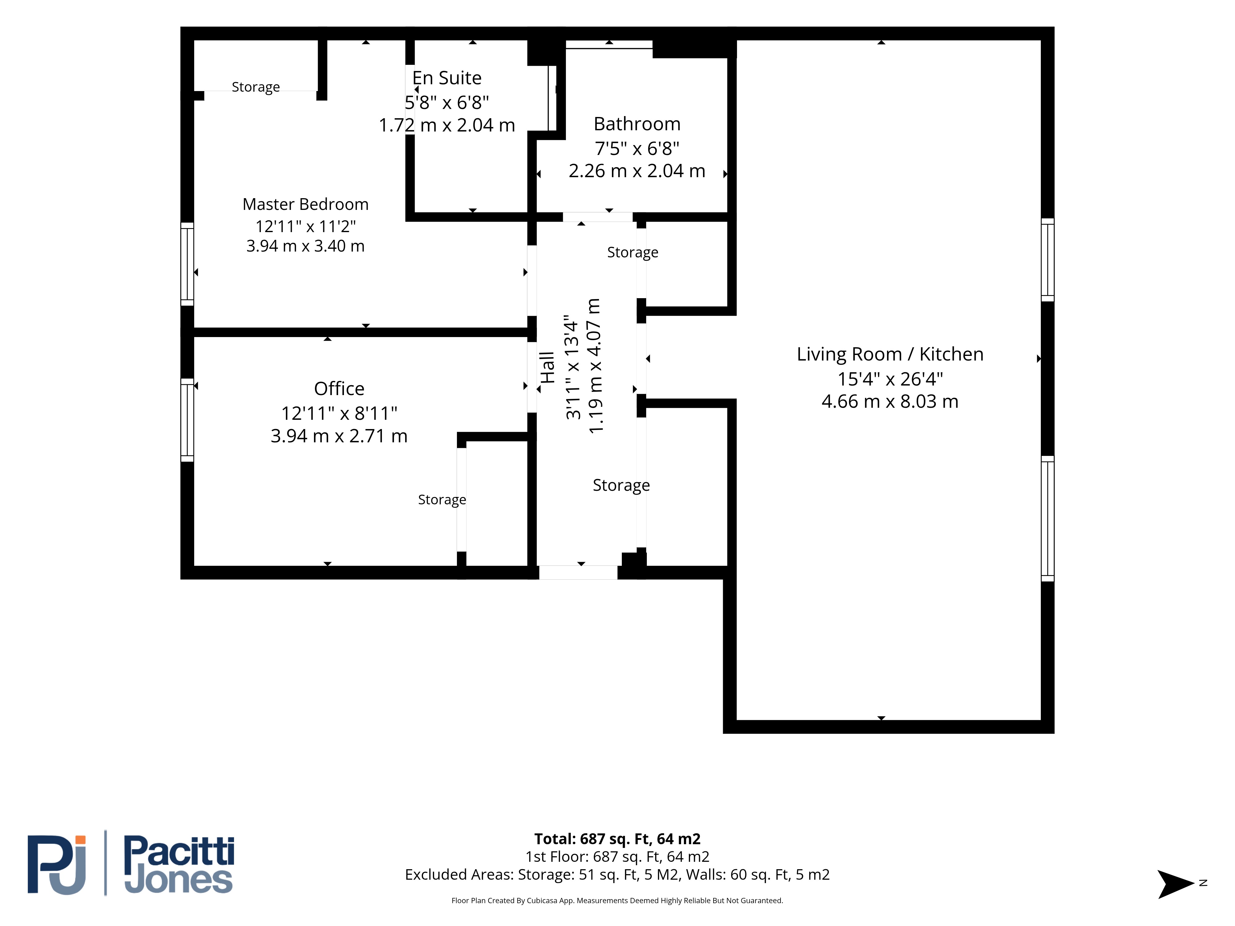 Flat 2/1, 2 Primrose Drive, Bishopbriggs, Glasgow floorplan