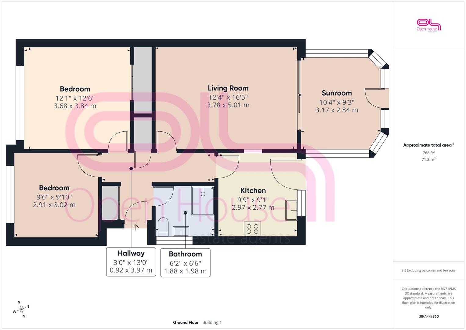 43, Sutton Avenue, Peacehaven floorplan