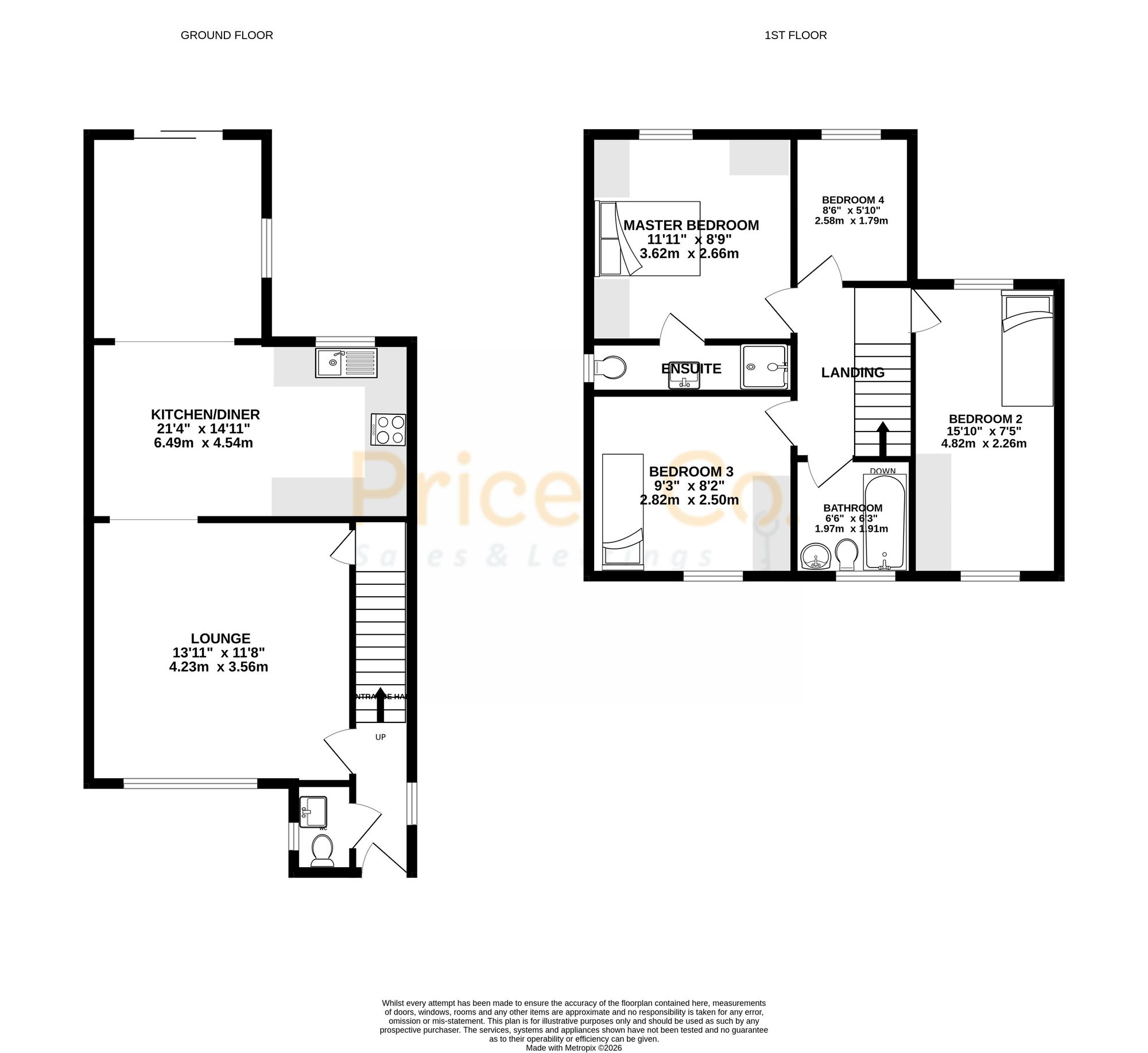 34 Garner Drive, Tyldesley floorplan