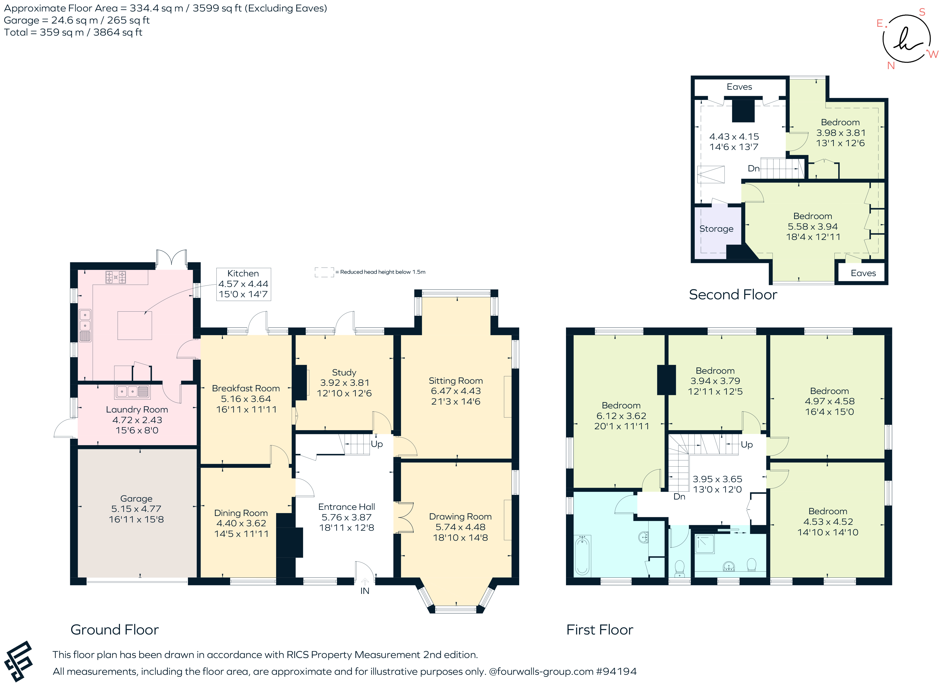 Suttondene, The South Border, Purley floorplan