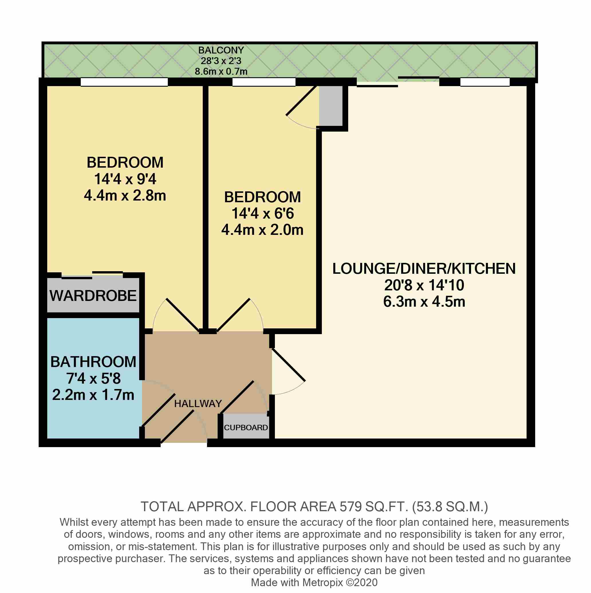 133, Smeaton Court, Hertford floorplan