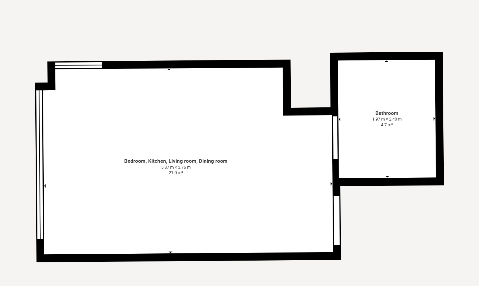 Flat 5/1, 87, Bath Street, Glasgow floorplan