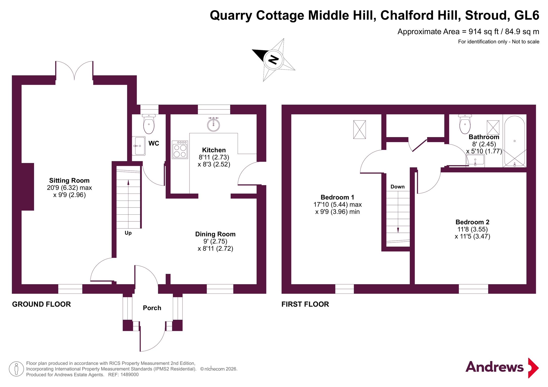 Quarry Cottage,, Middle Hill, Stroud floorplan