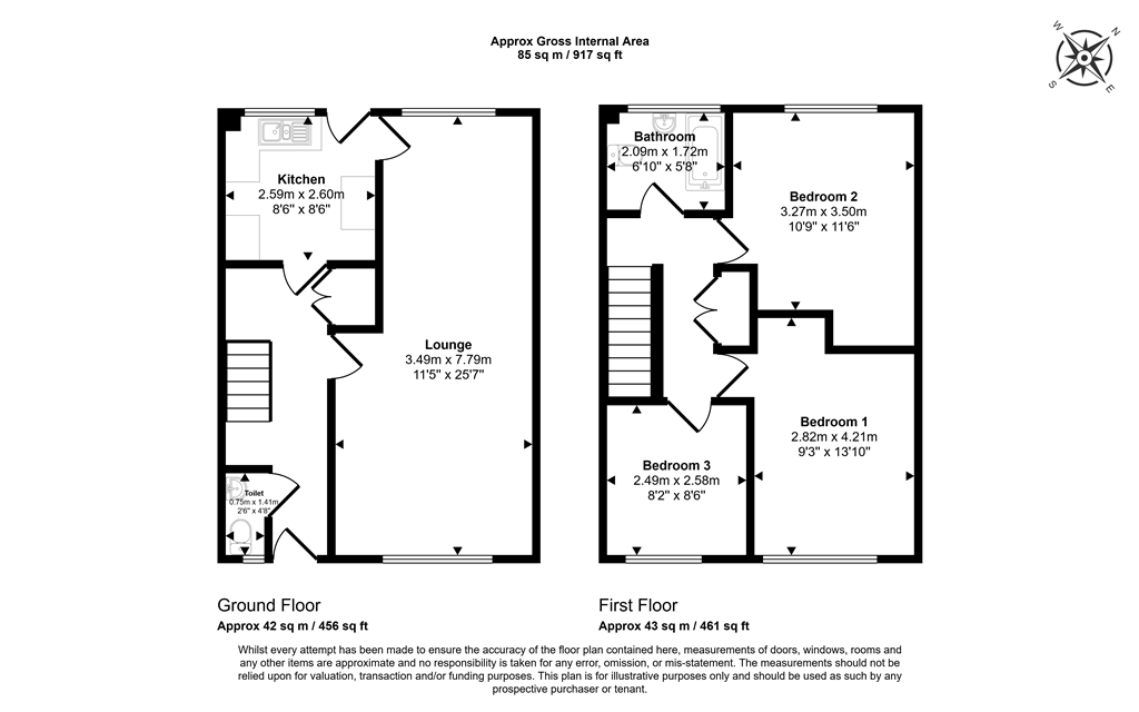 19, Broom Road, SITTINGBOURNE floorplan