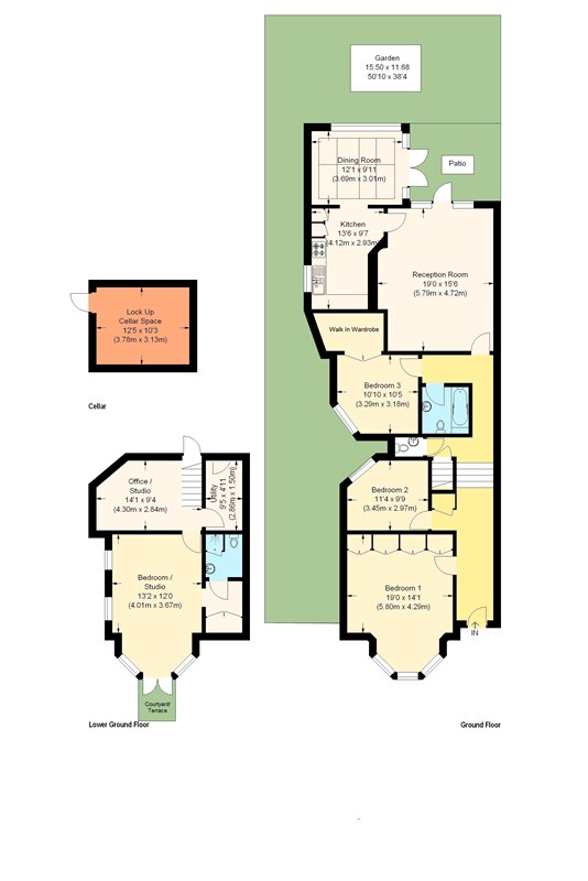 4 Bedrooms Flat to rent in Kings Avenue, London N10