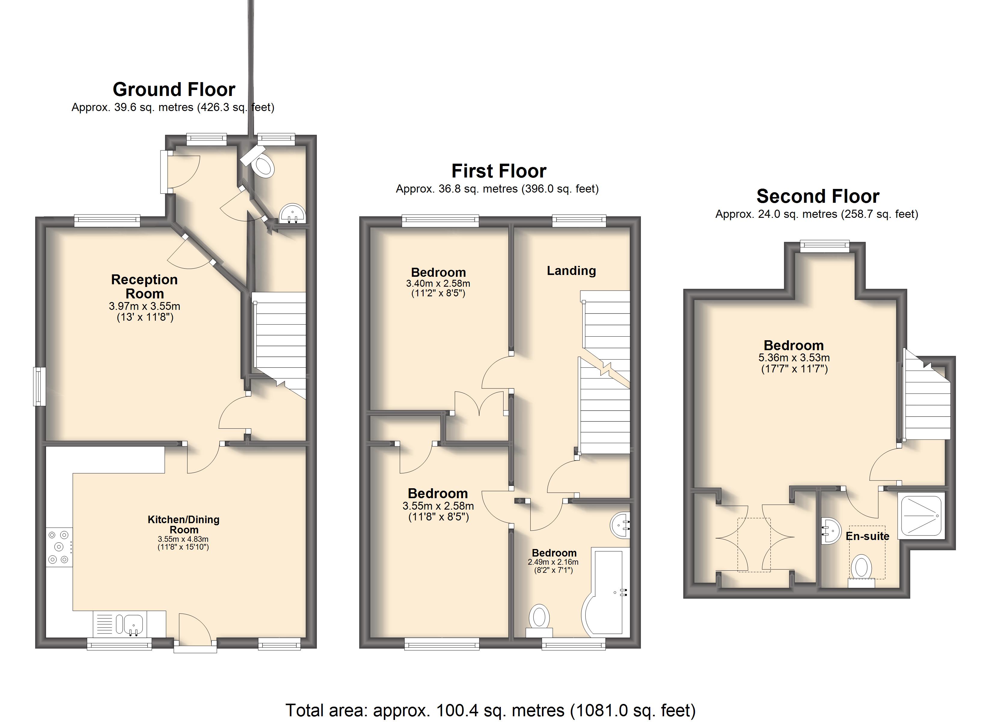 3 Bedrooms Detached house for sale in Sutton View, Temple Normanton, Chesterfield S42