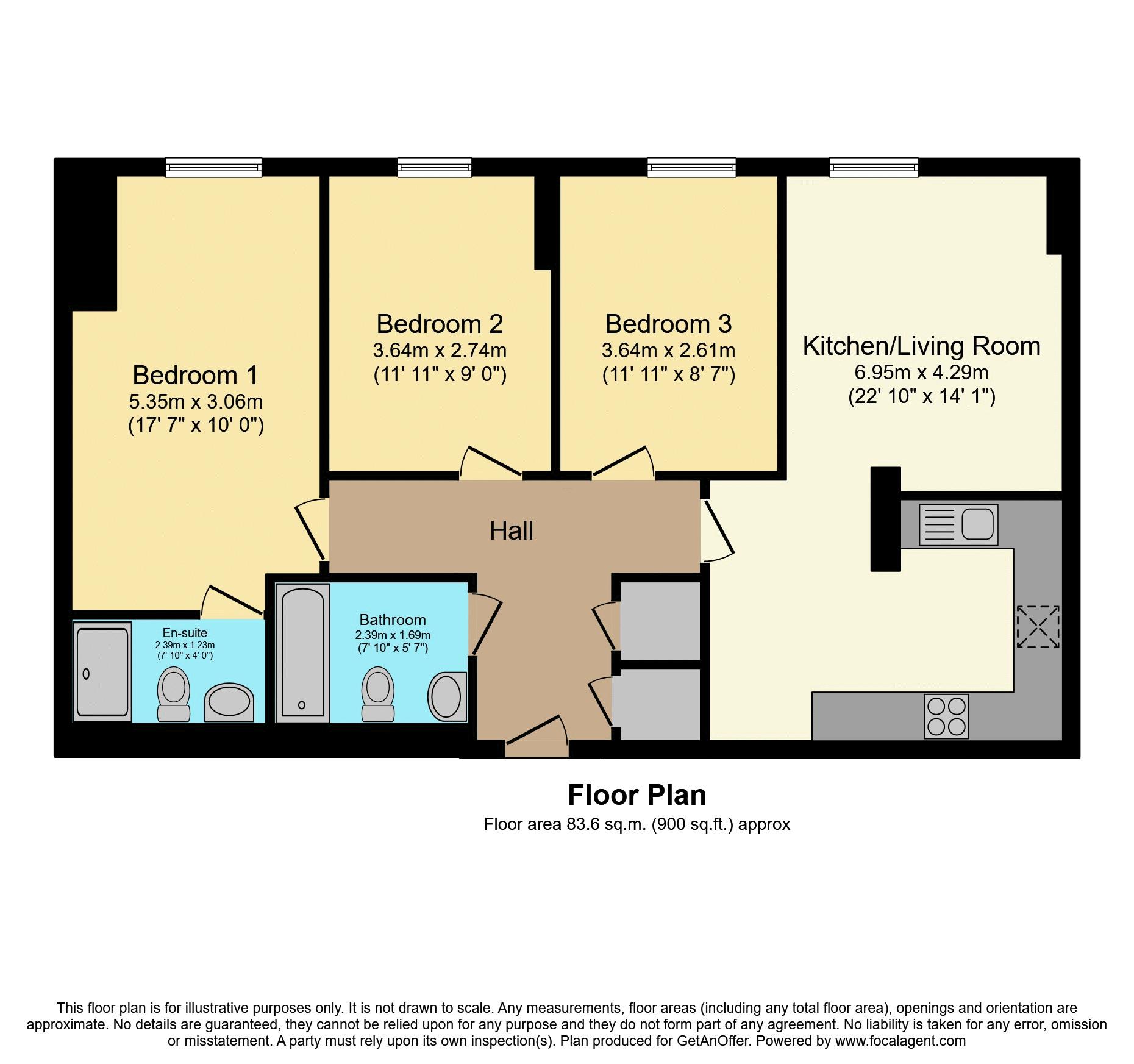 Apartment 205, 9 Michigan Point Tower A,, Michigan Avenue, Salford floorplan
