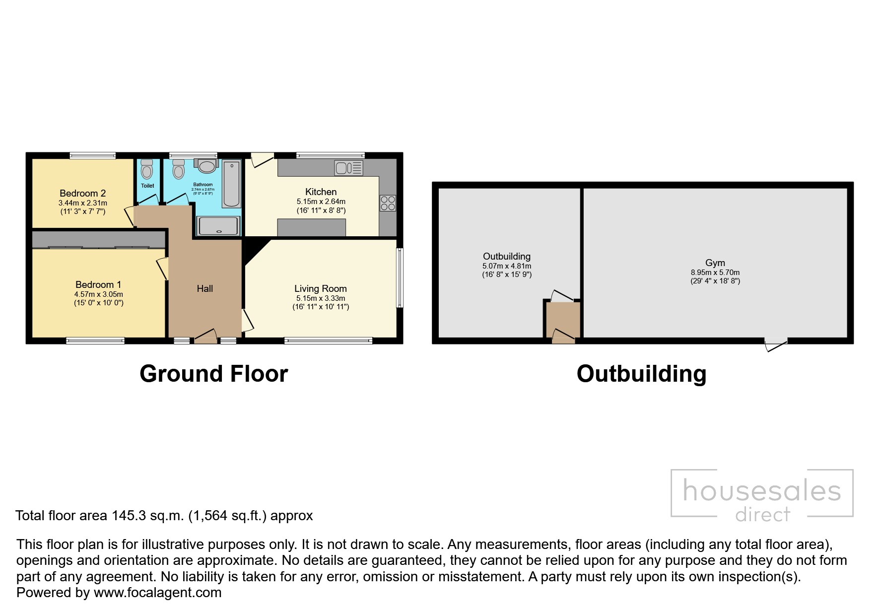 San Marino, Back Lane, Huthwaite floorplan