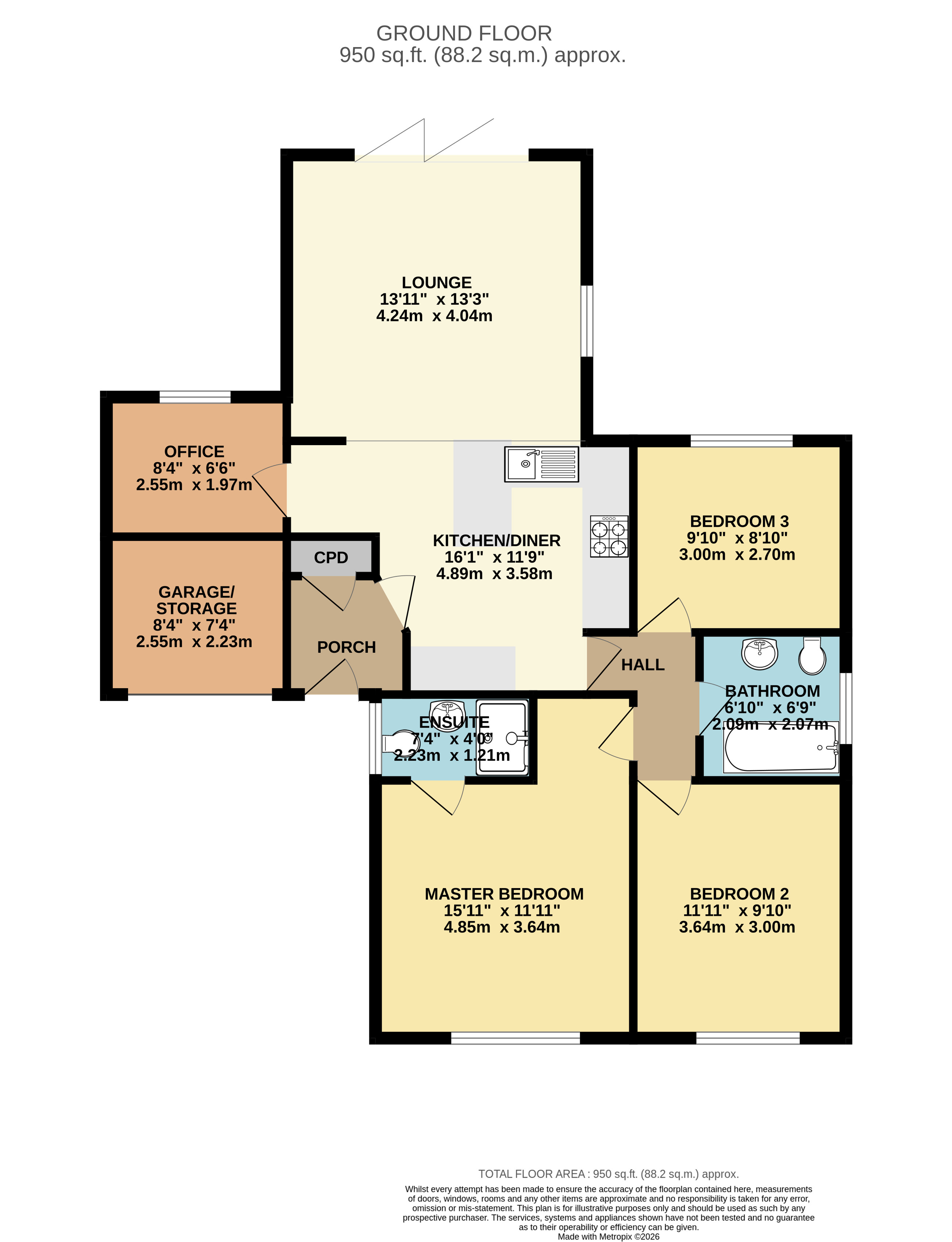 Conway Drive, North Hykeham floorplan