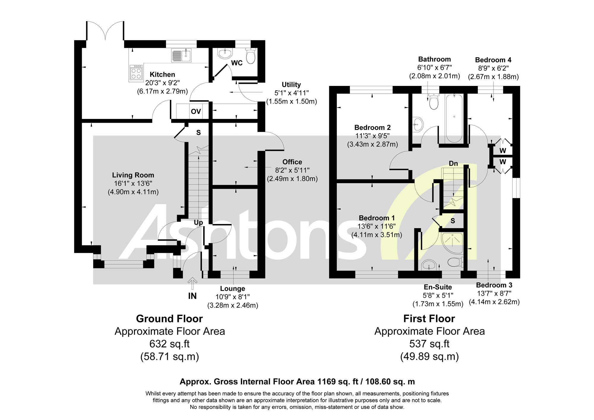 4 Belgravia Court, Widnes floorplan