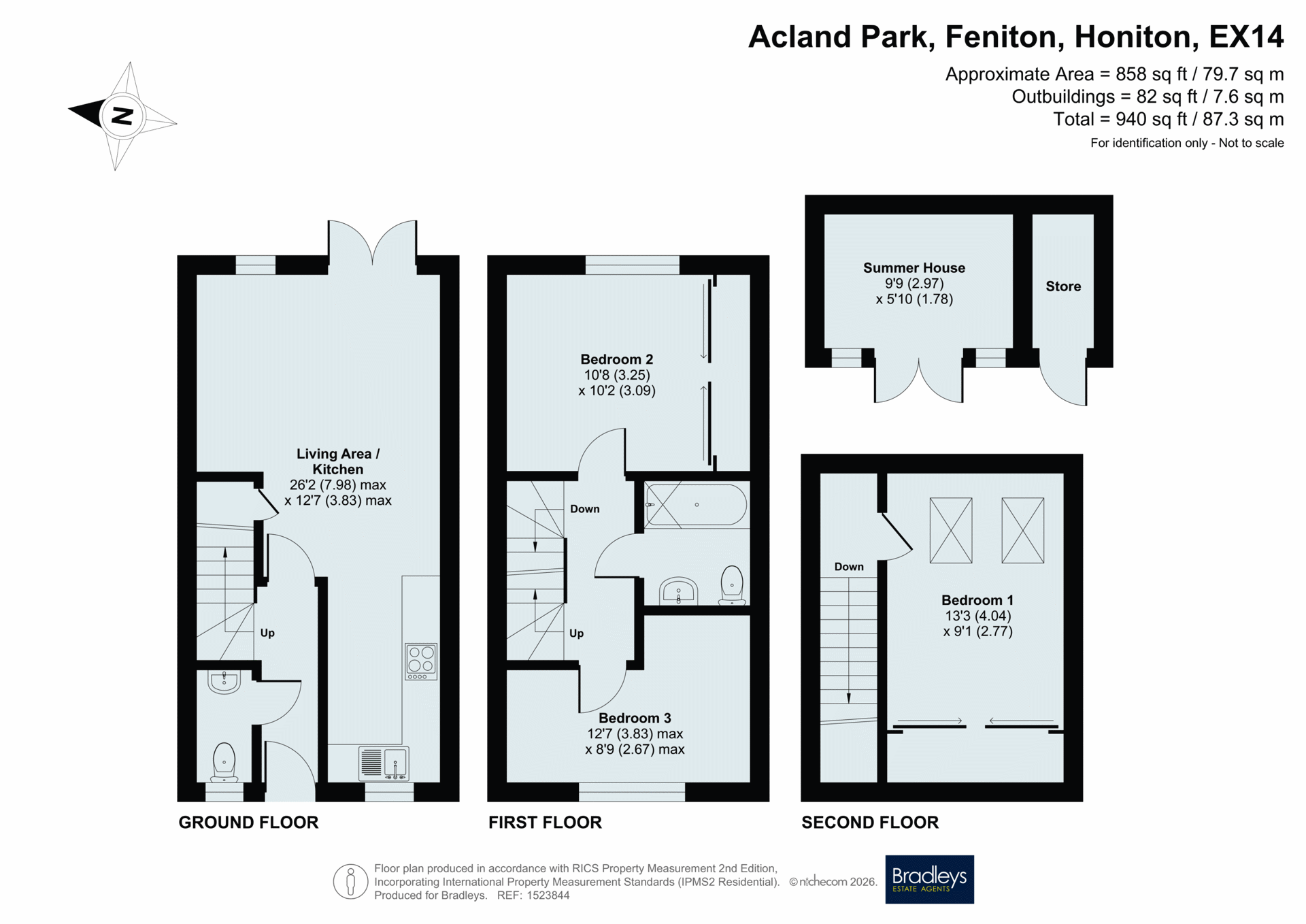 42, Acland Park, Honiton floorplan