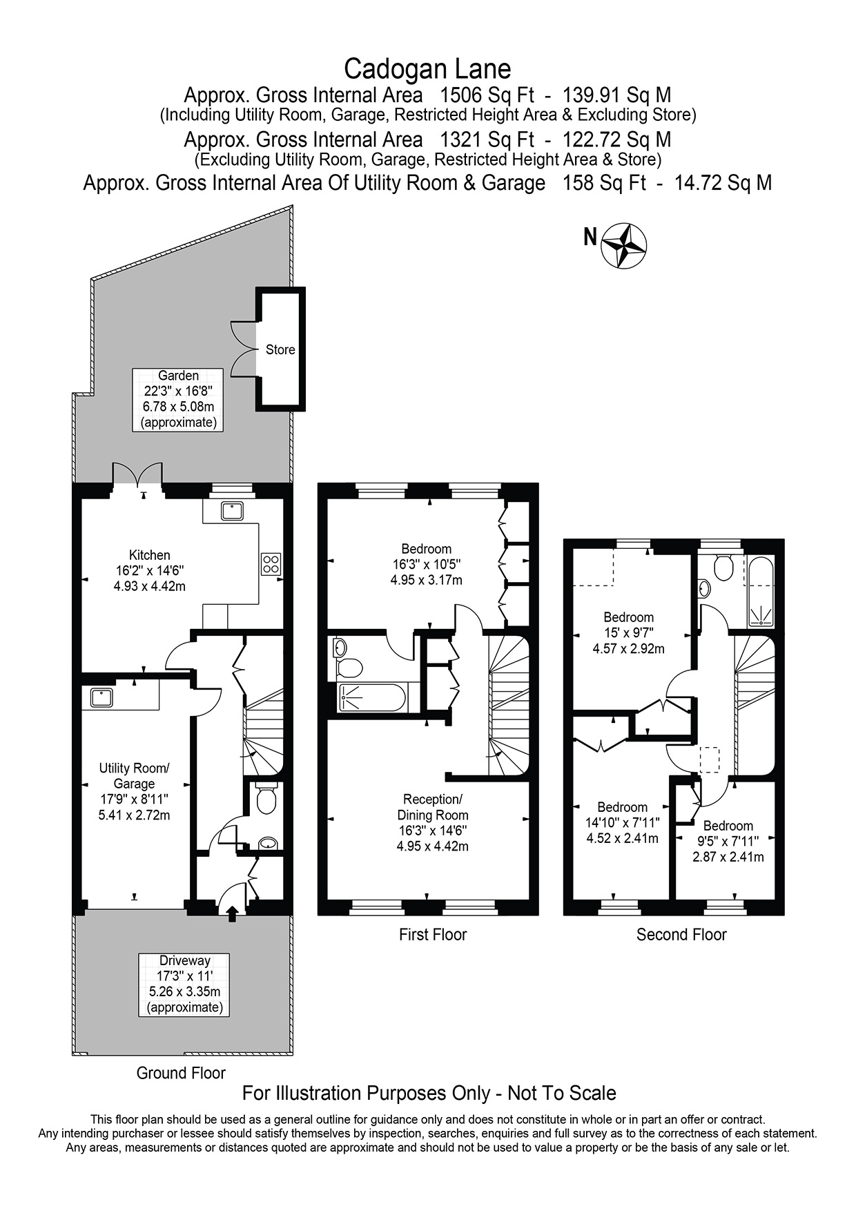 85, Cadogan Lane, London floorplan
