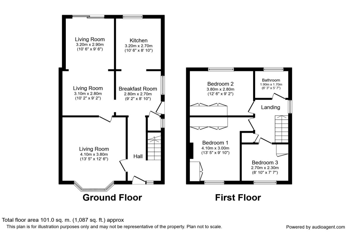 3 Bedrooms  to rent in Widmore Drive, Hemel Hempstead HP2
