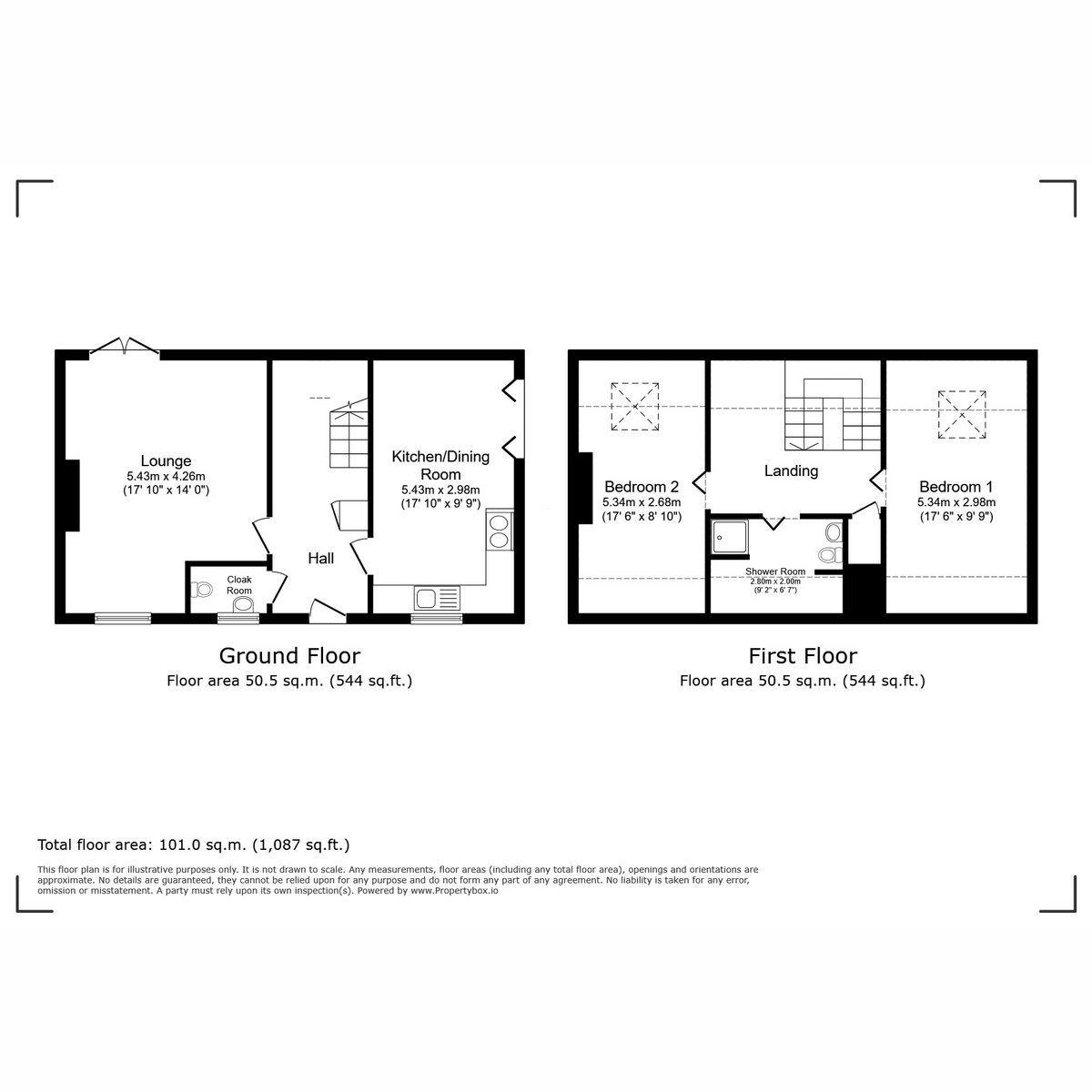 *, Stable End, Stockton Road, Abberley floorplan