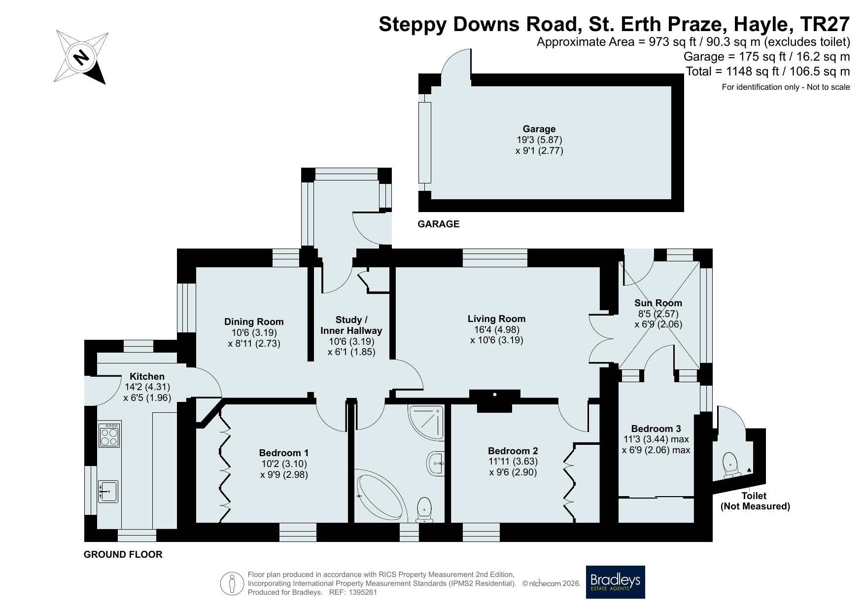 Foxleigh Lodge, 16, Steppy Downs Road, Hayle floorplan