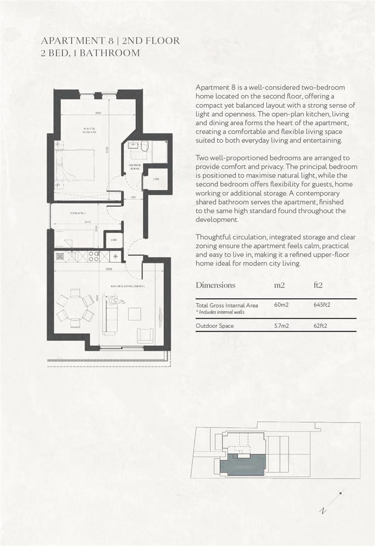 Flat 8, 50, Creswick Road, Acton floorplan