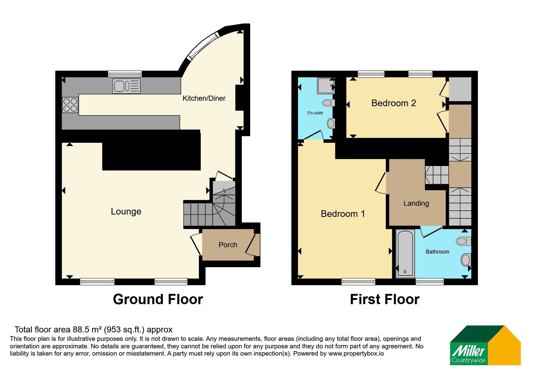 2, St. Marys Gardens, Bodmin floorplan