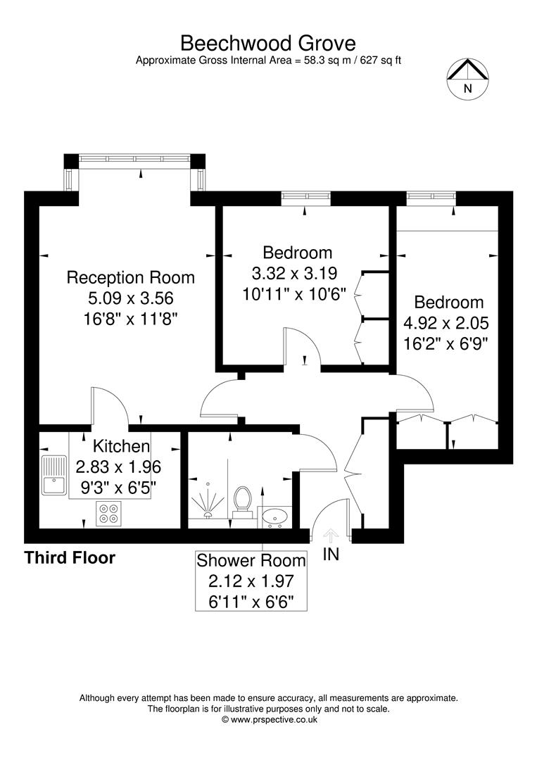 93, Beechwood Grove, London floorplan