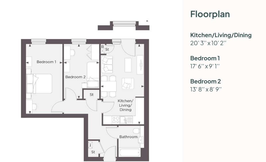 Lexden Gardens, Lexden Road, Colchester floorplan