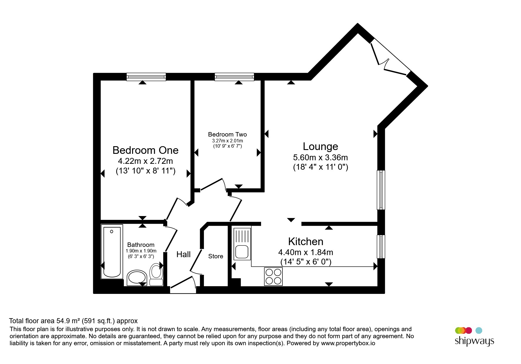 Apartment 6, 3, School Drive, Birmingham floorplan
